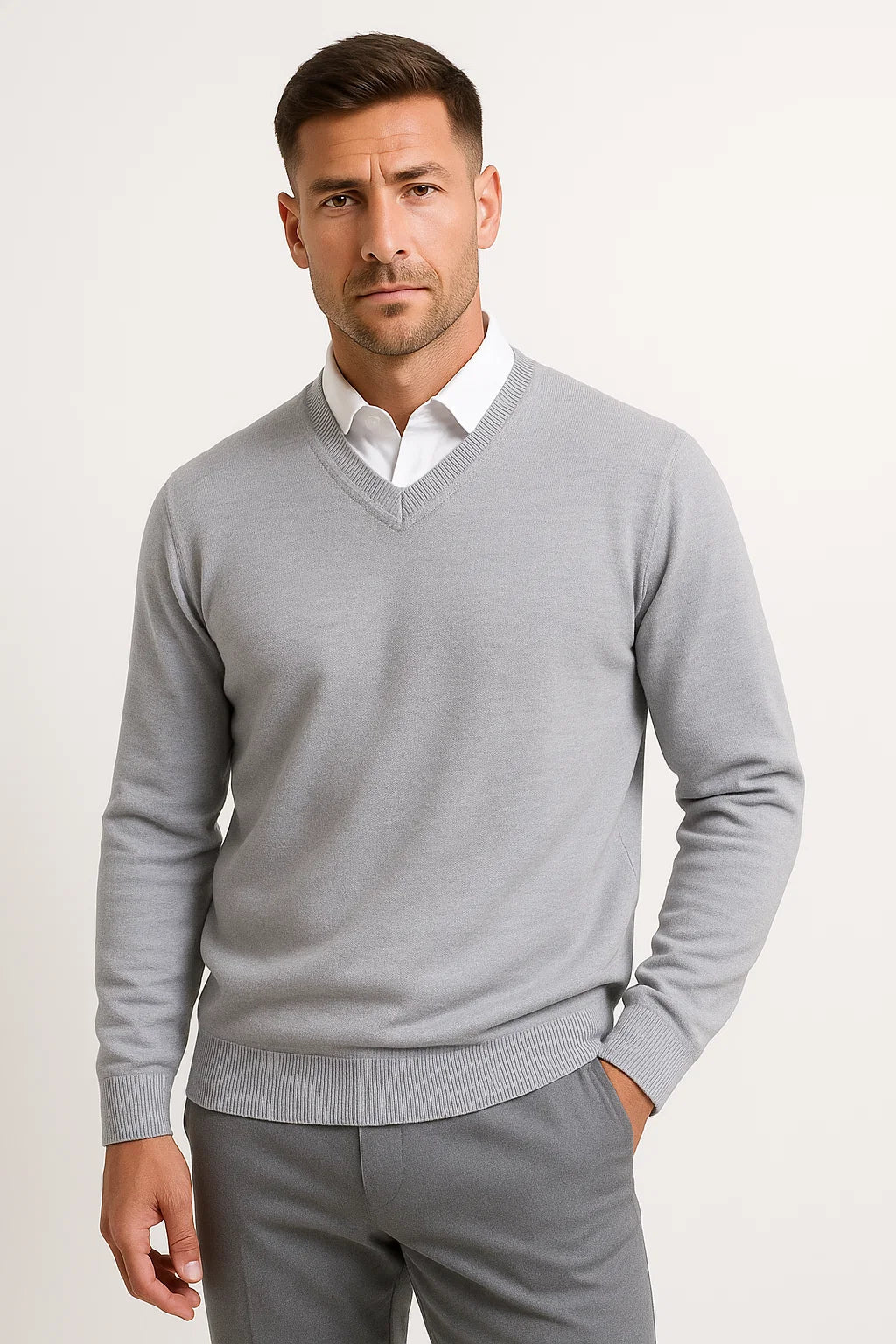 Marco | Eleganter Slim Fit-Pullover aus Kaschmir