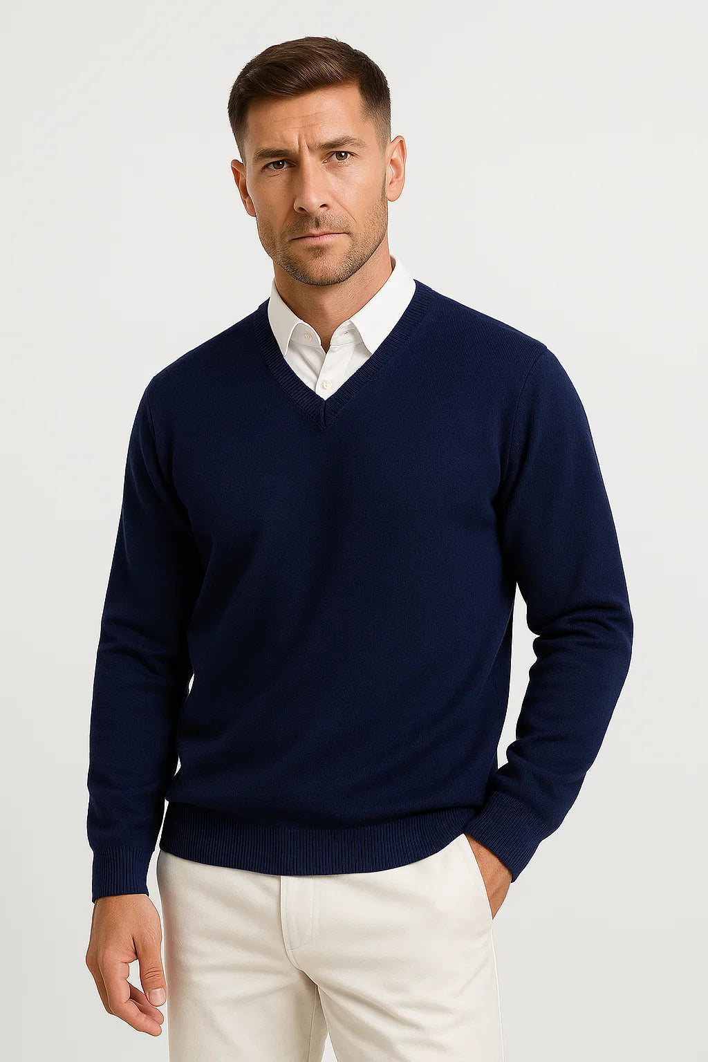 Marco | Eleganter Slim Fit-Pullover aus Kaschmir