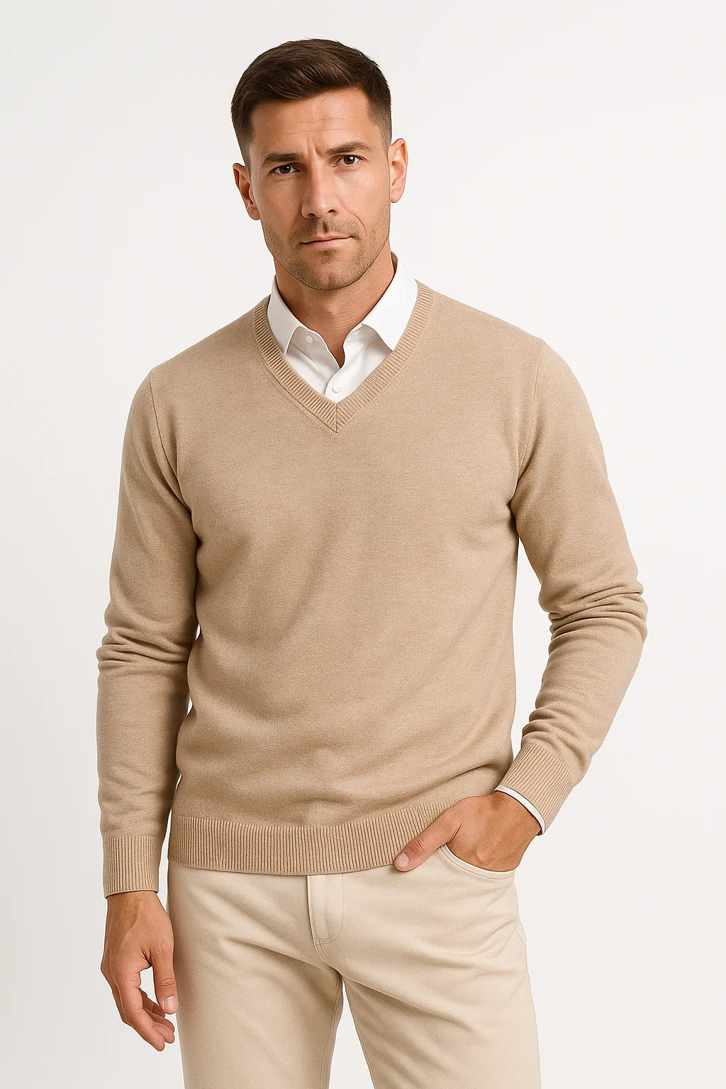 Marco | Eleganter Slim Fit-Pullover aus Kaschmir