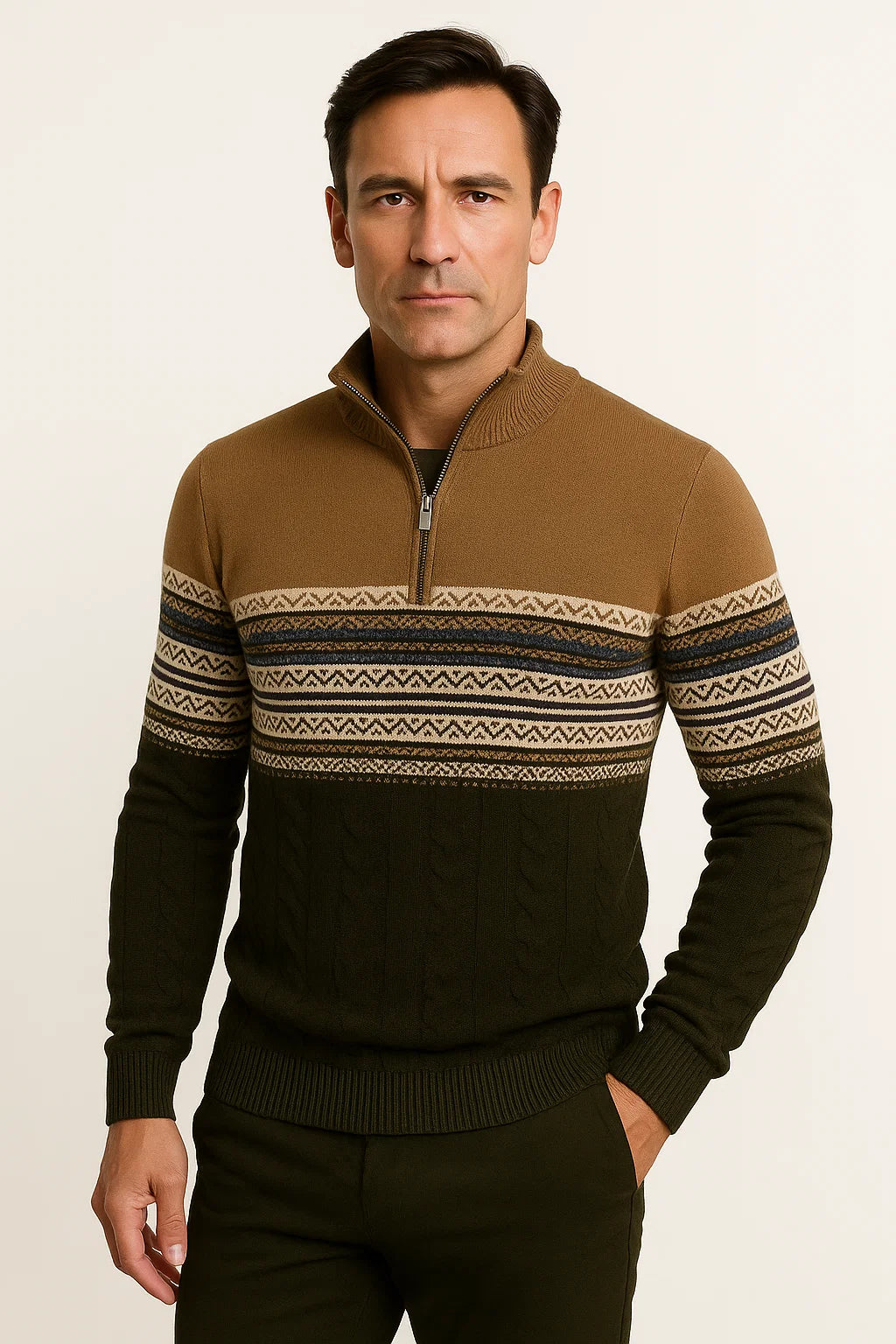 Arend | Bequemer Pullover mit Fair-Isle-Muster