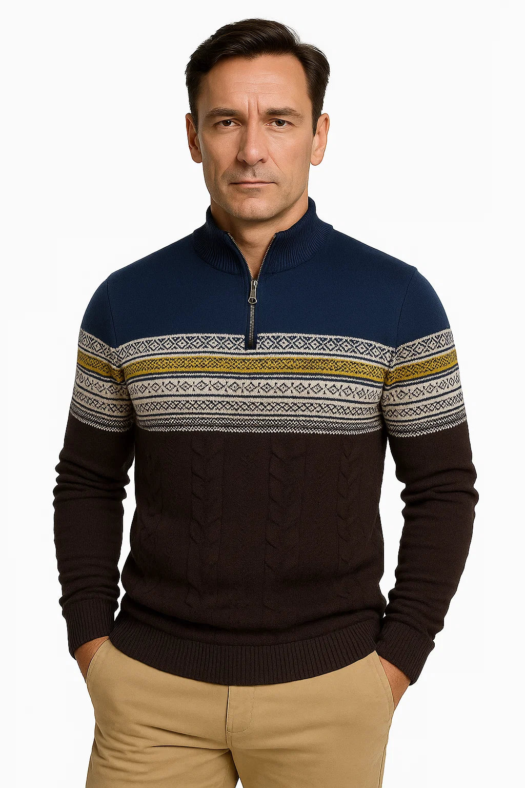 Arend | Bequemer Pullover mit Fair-Isle-Muster