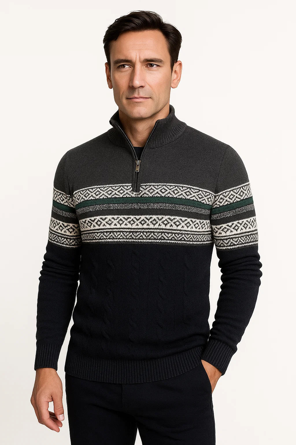Arend | Bequemer Pullover mit Fair-Isle-Muster