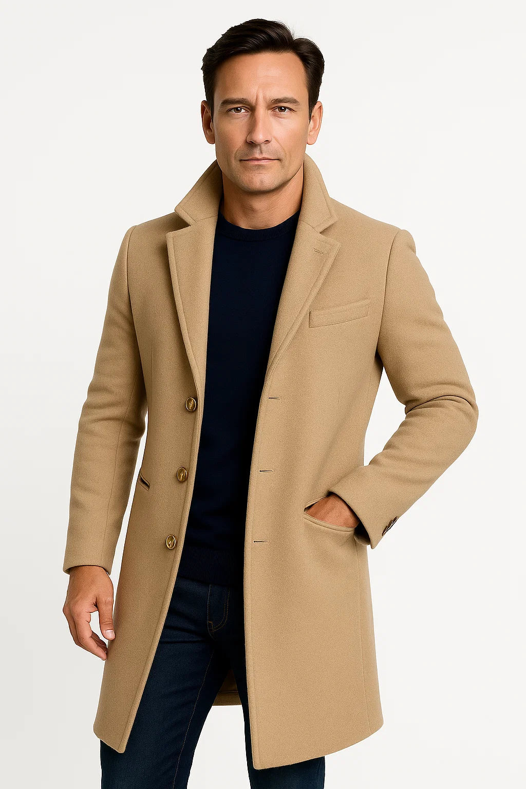 Felix | Eleganter mittellanger Trenchcoat