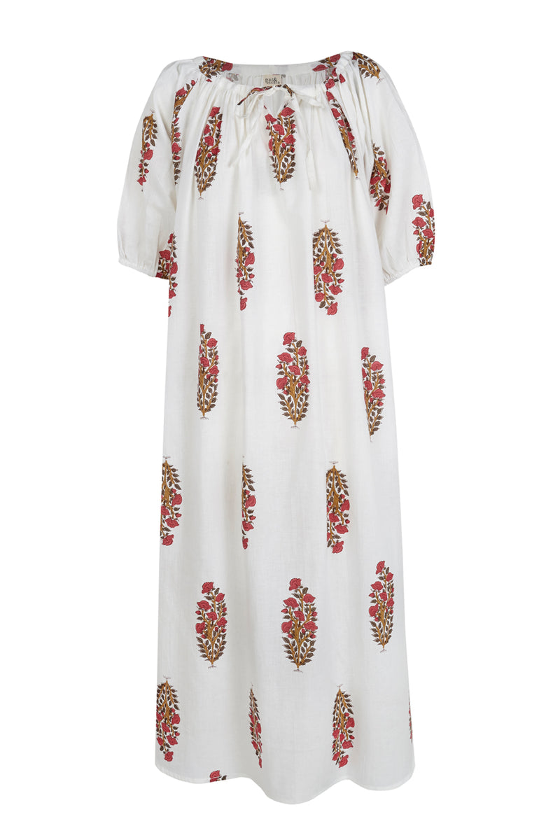 Johanna | Bequemes Midikleid mit Puffärmeln