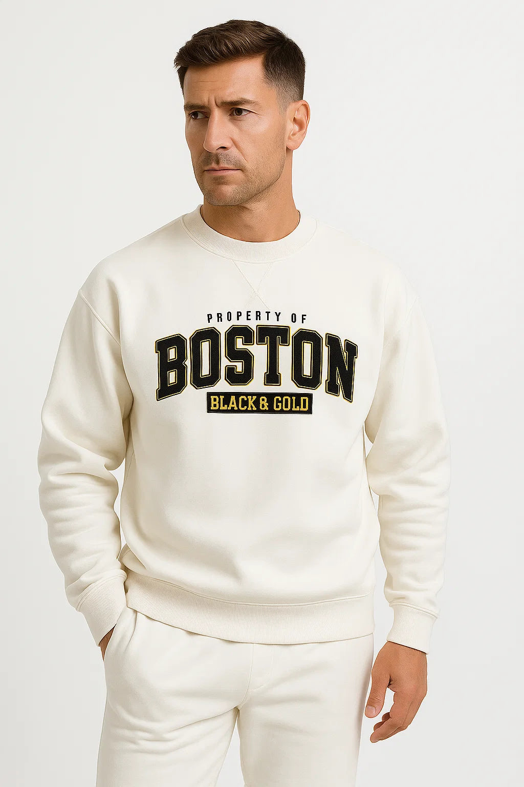 Dirk | Stilvolles Baumwollmischung Sweatshirt