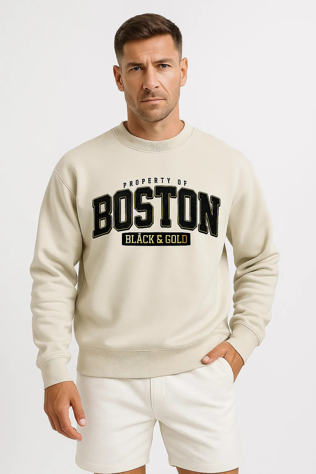 Dirk | Stilvolles Baumwollmischung Sweatshirt