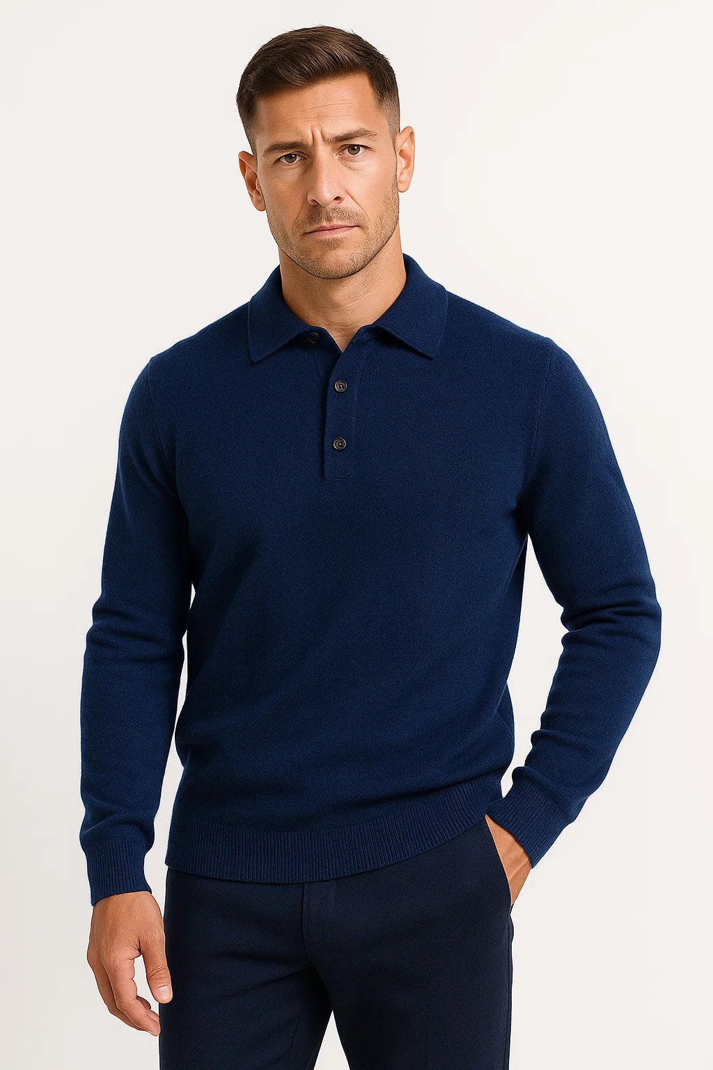 Markus | Bequemer und leichter Polo Pullover