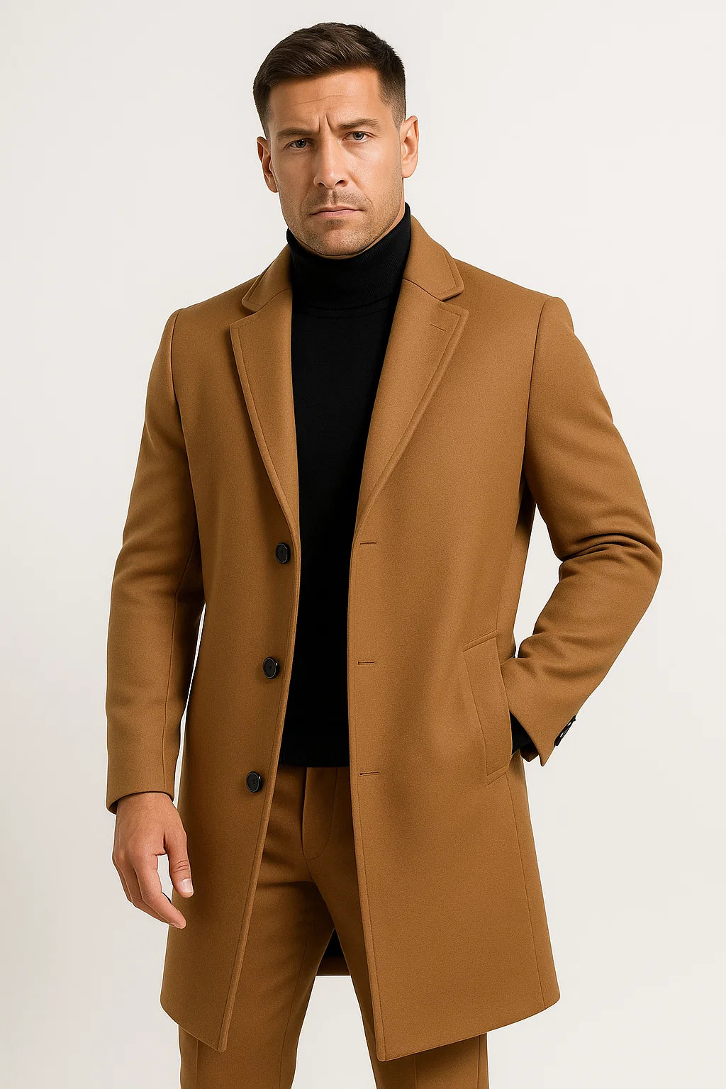 Tom | Moderner mittellanger Trenchcoat 4
