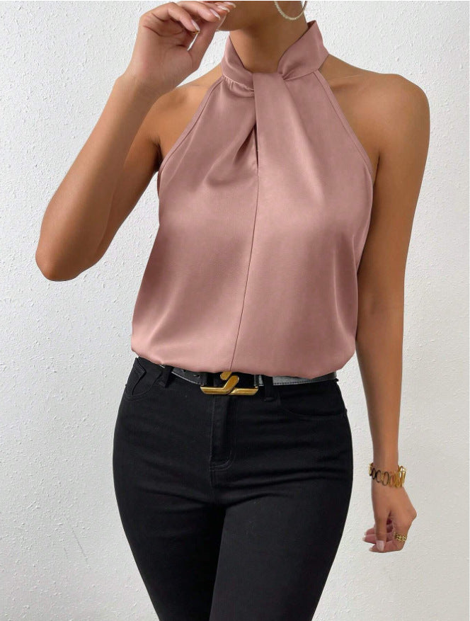 Stefanie | Elegantes Seidenausschnitt Top