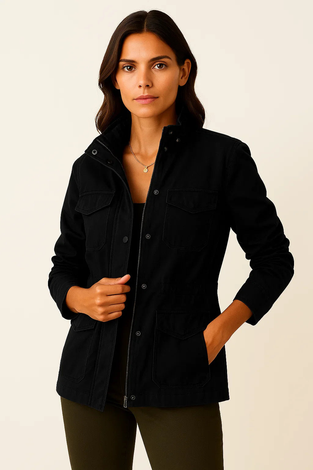 Susanne | Stilvolle Winterjacke mit mehreren Taschen