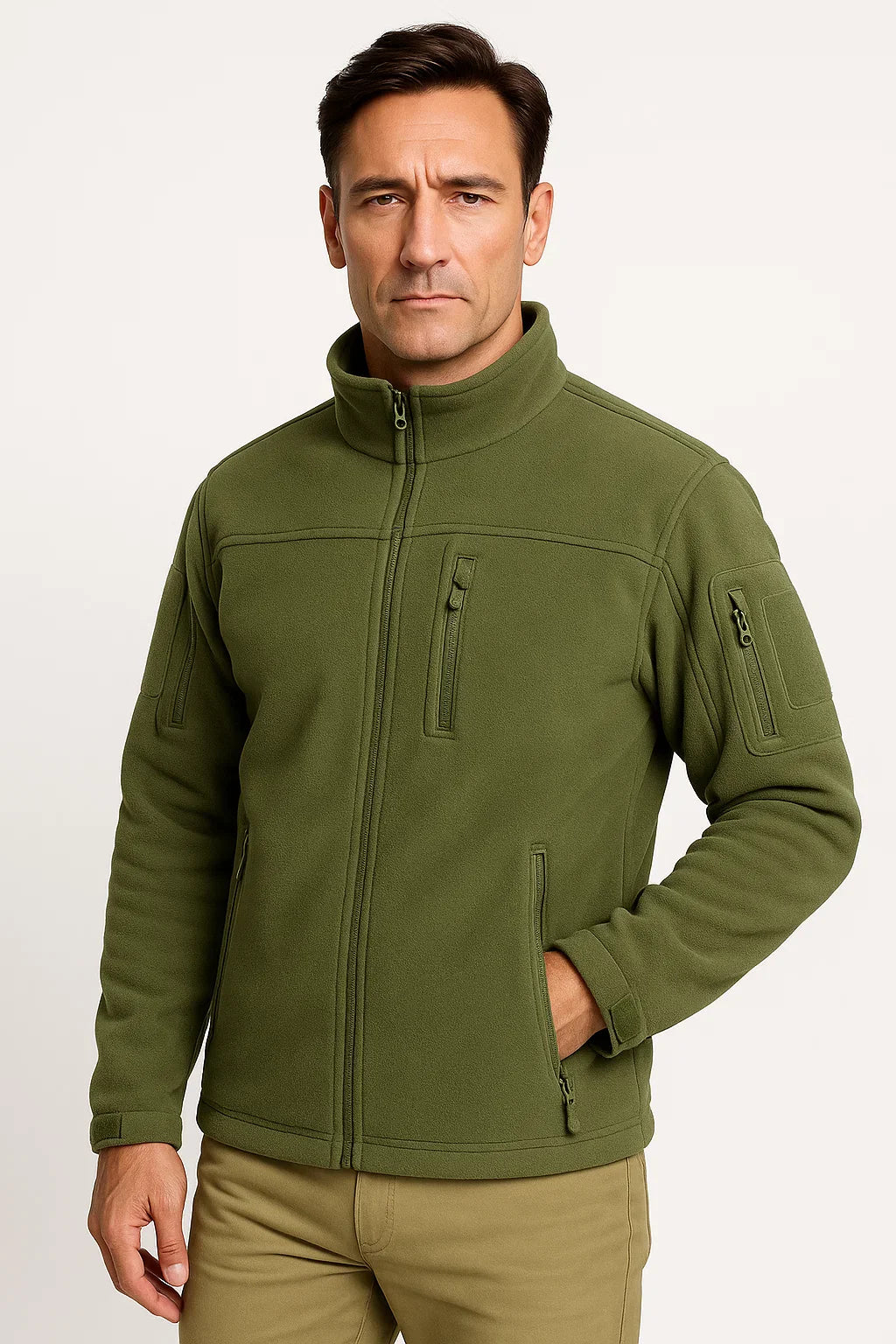 Thomas | Elegante winddichte Fleecejacke