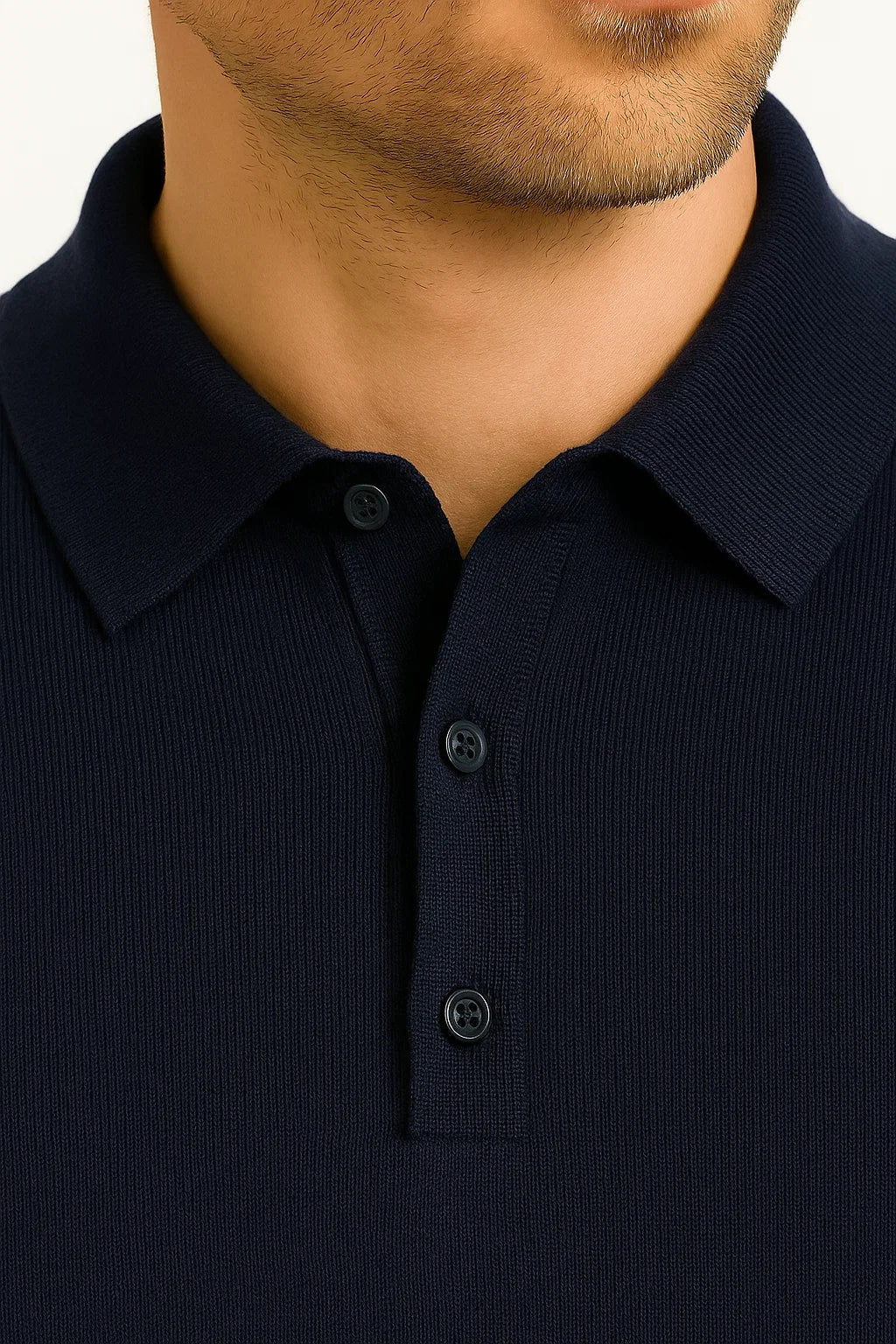 Luca | Regulärer Passform Langärmliges Polohemd