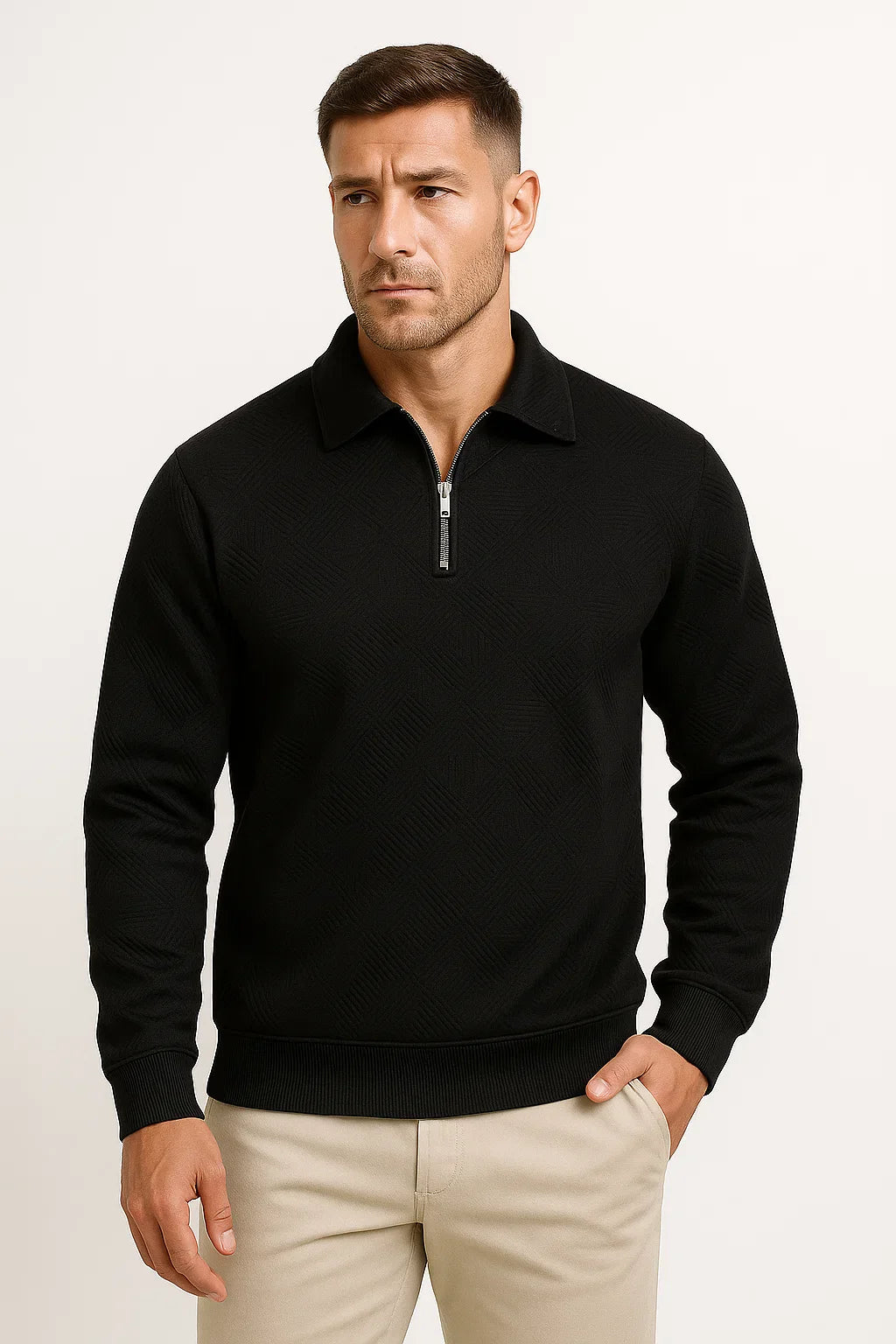 Ludolf | Stilvoller Pullover mit Reißverschluss