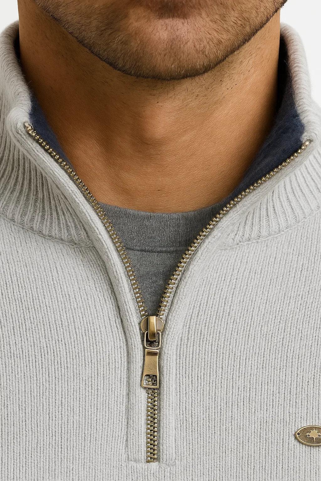 Pankraz | Bequemer Pullover mit Viertelreißverschluss