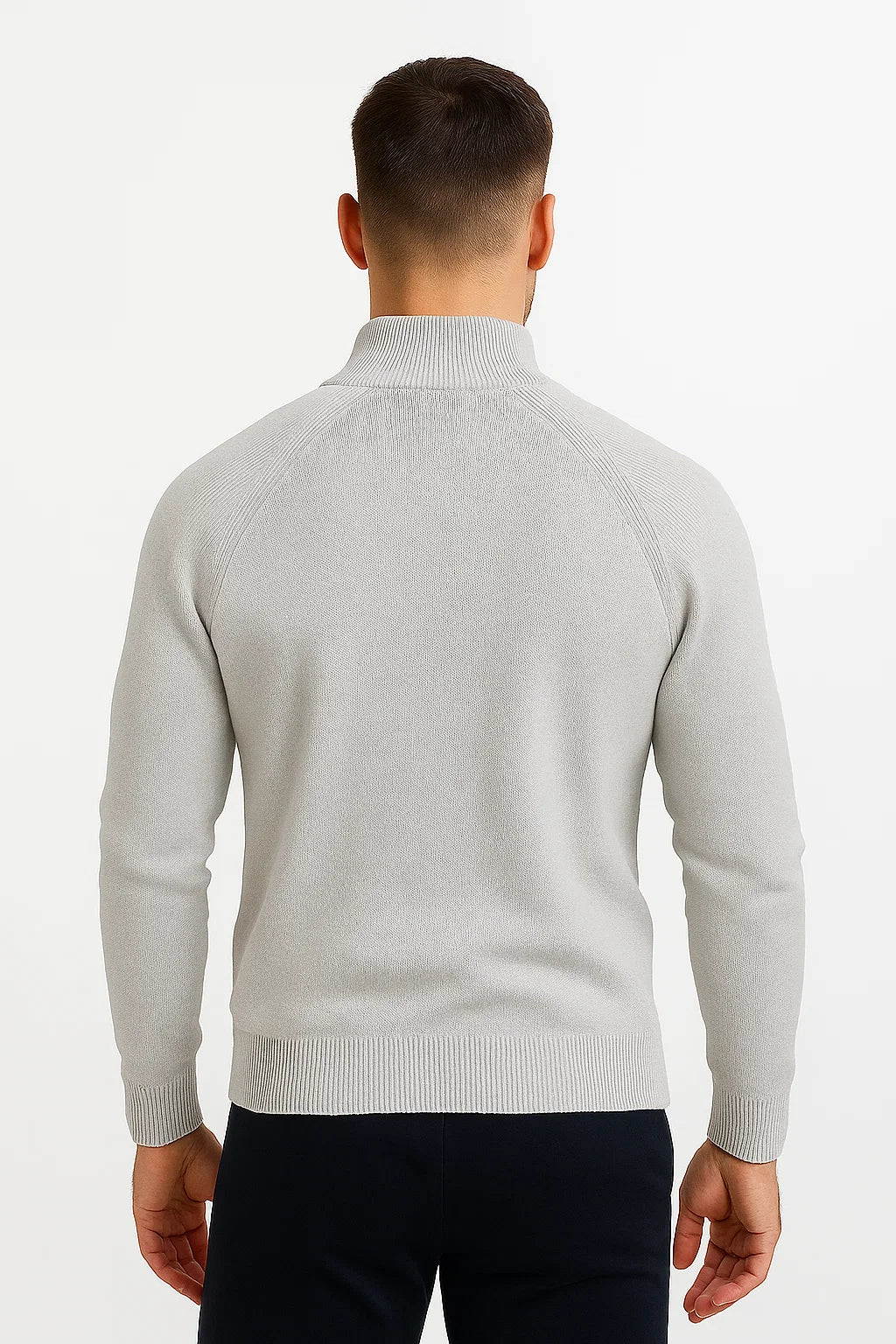 Pankraz | Bequemer Pullover mit Viertelreißverschluss