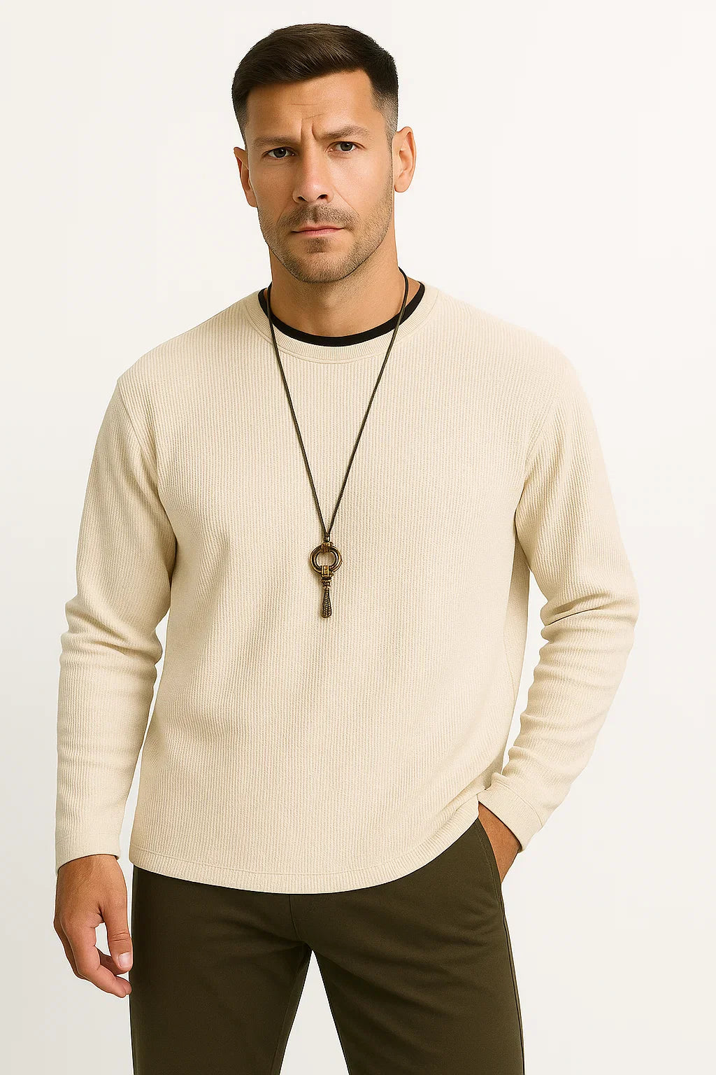 Elias | Elegantes langen Ärmeln T-Shirt