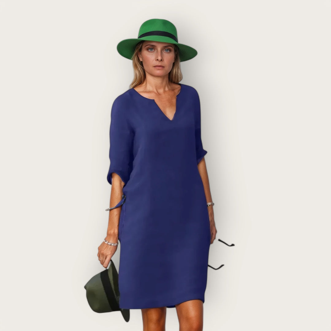 Jasmina | Elegantes einem V-Ausschnitt Kleid