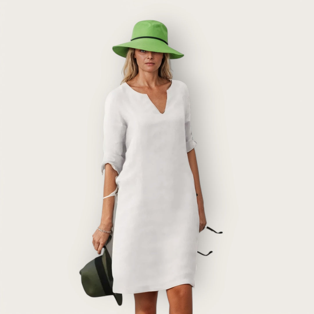 Jasmina | Elegantes einem V-Ausschnitt Kleid