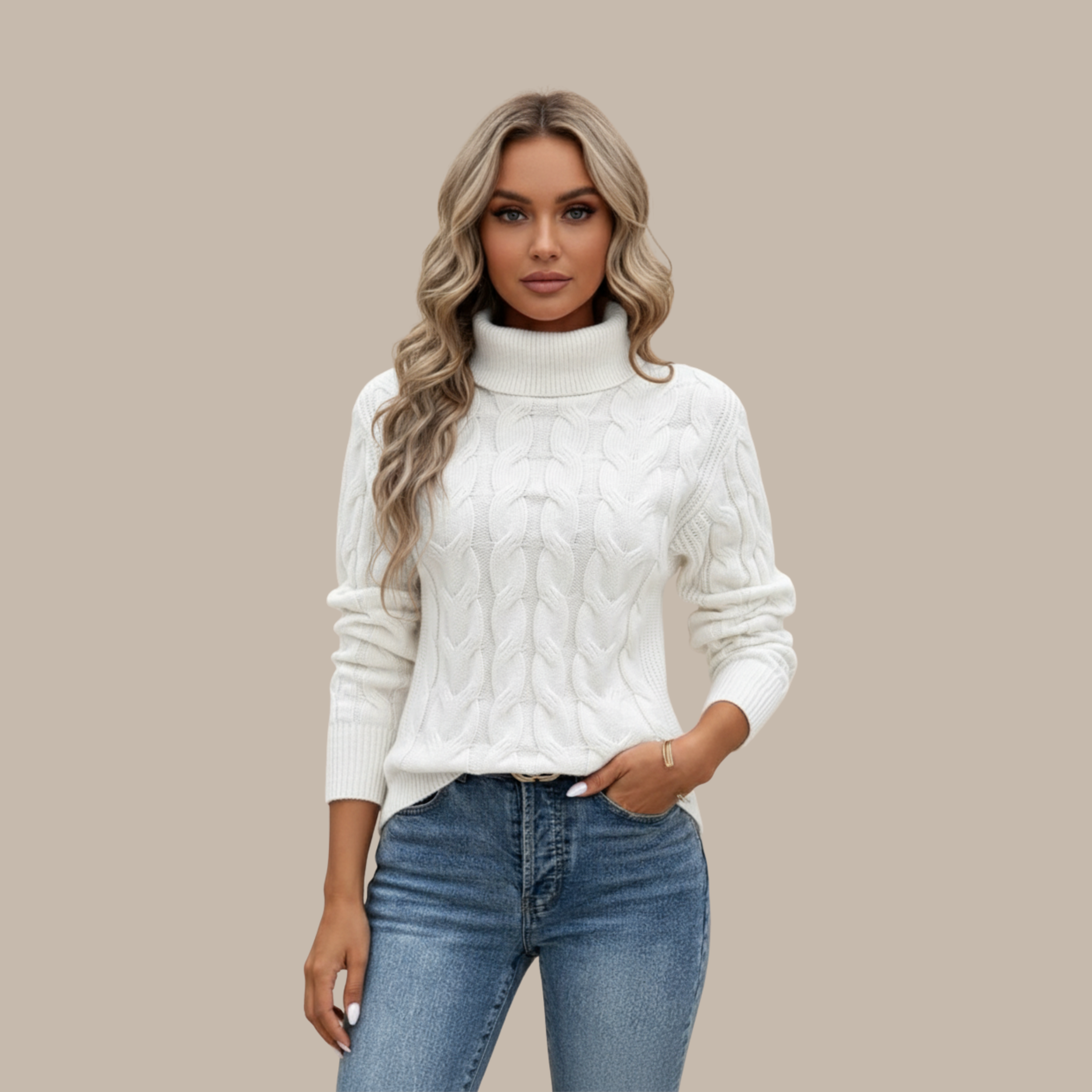 Elisabeth | Rollkragen Baumwollpullover