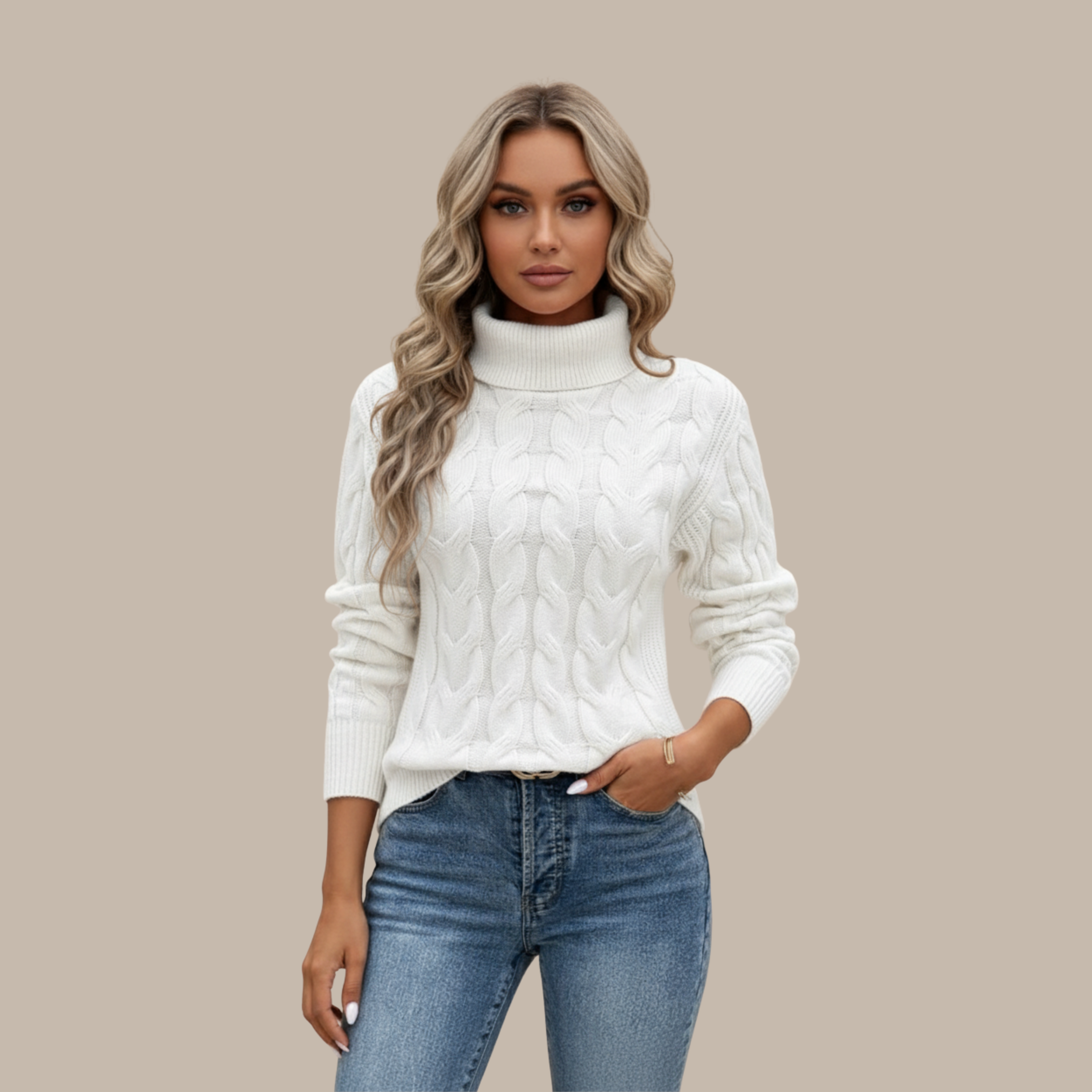 Elisabeth | Rollkragen Baumwollpullover