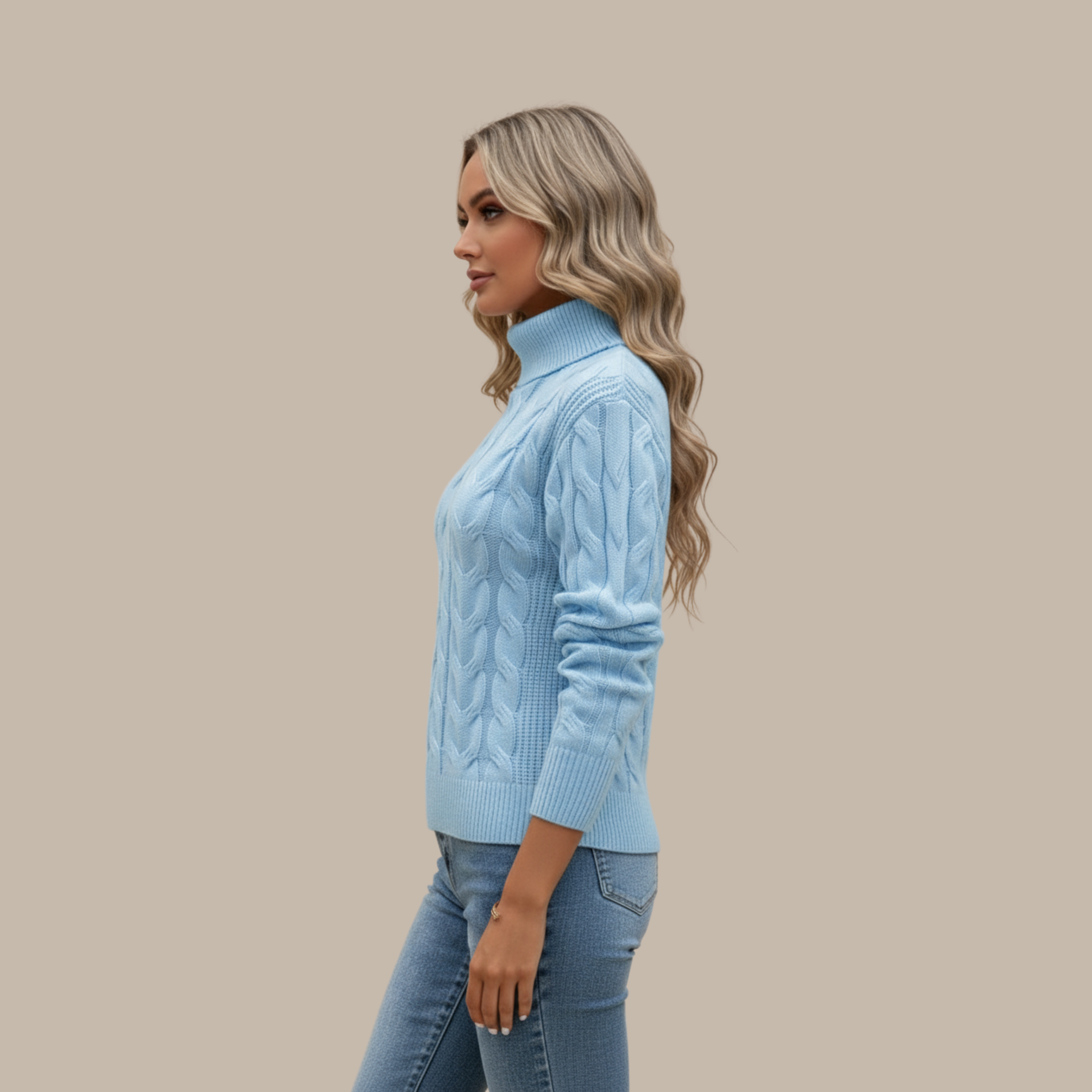 Elisabeth | Rollkragen Baumwollpullover