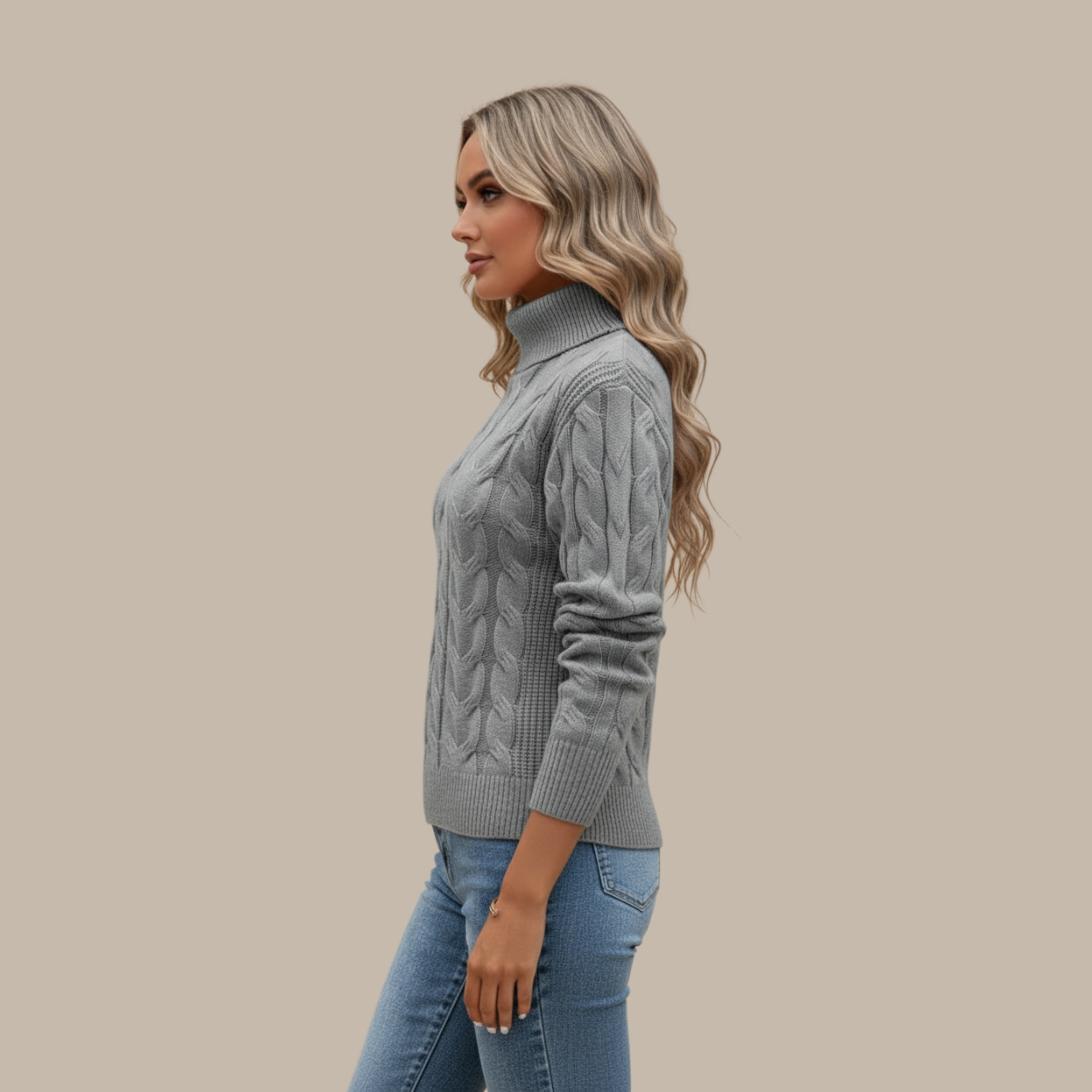 Elisabeth | Rollkragen Baumwollpullover