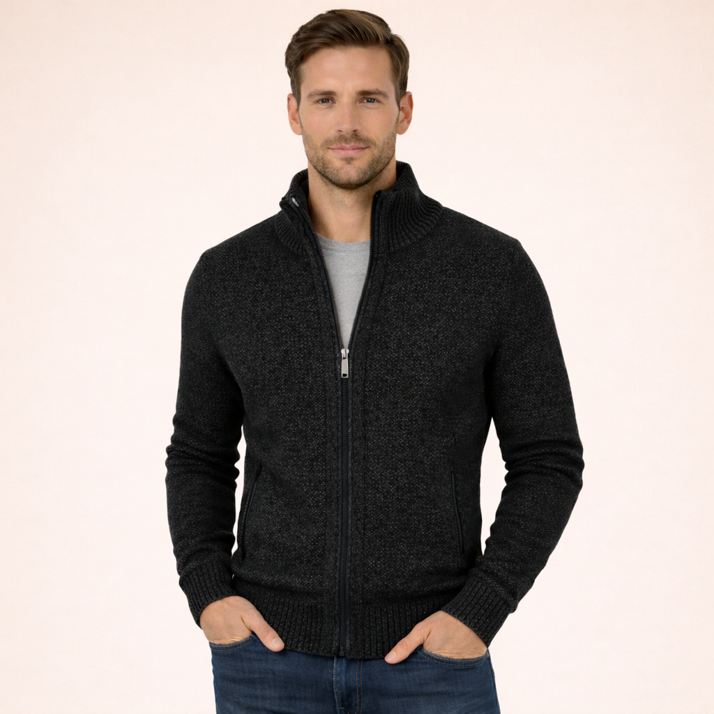 Christian | Premium Reißverschluss Strickpullover