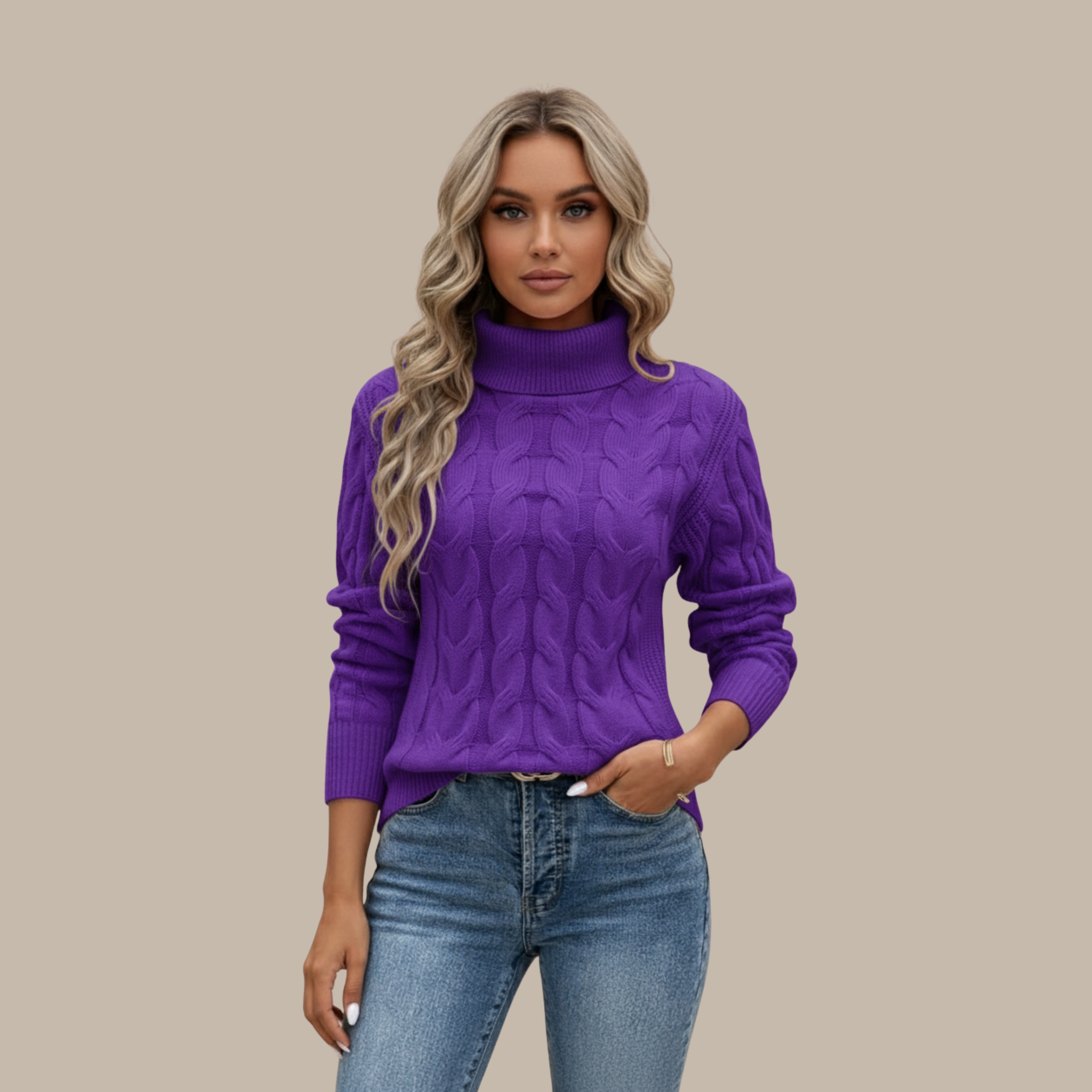 Elisabeth | Rollkragen Baumwollpullover