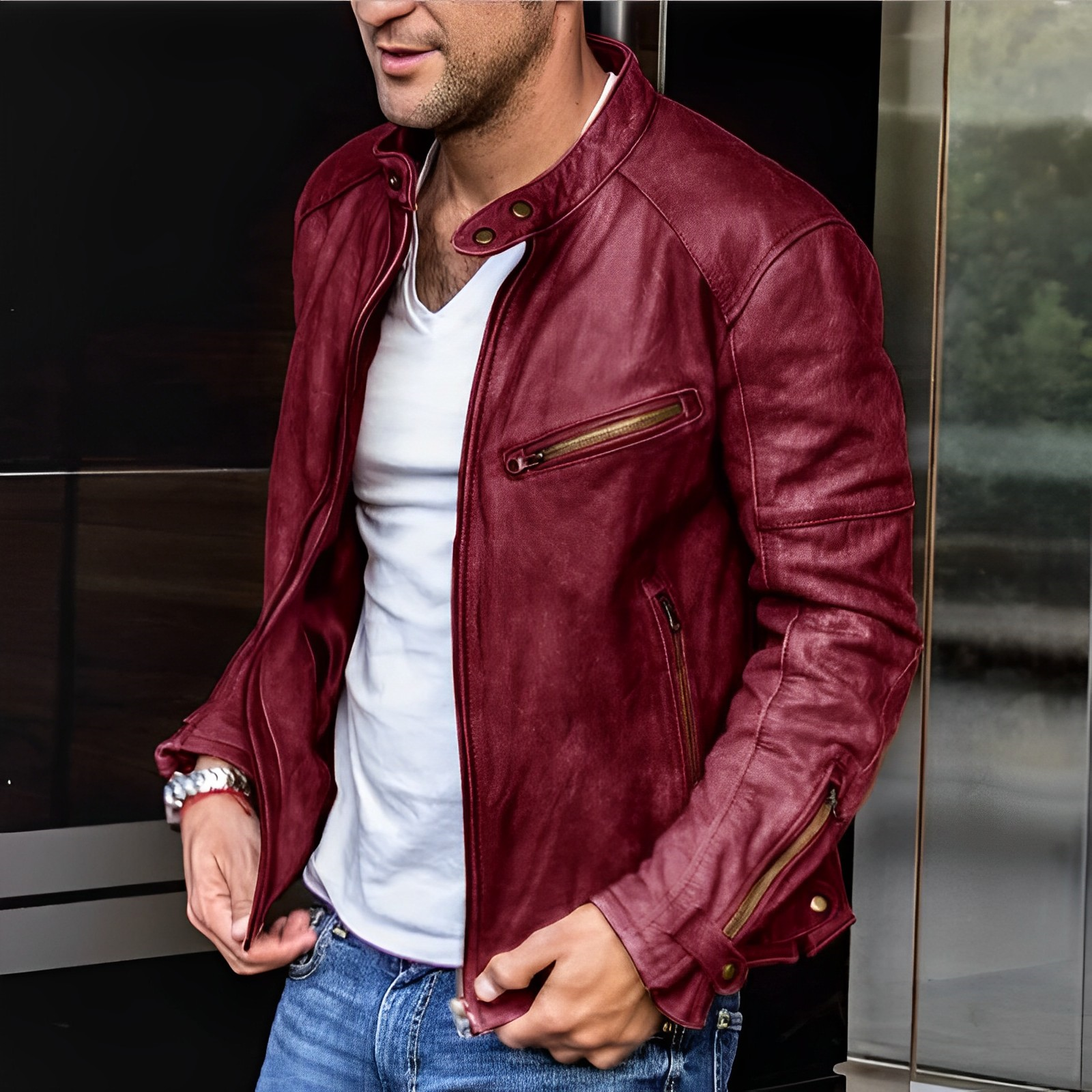 Albert | Elegante Lederjacke