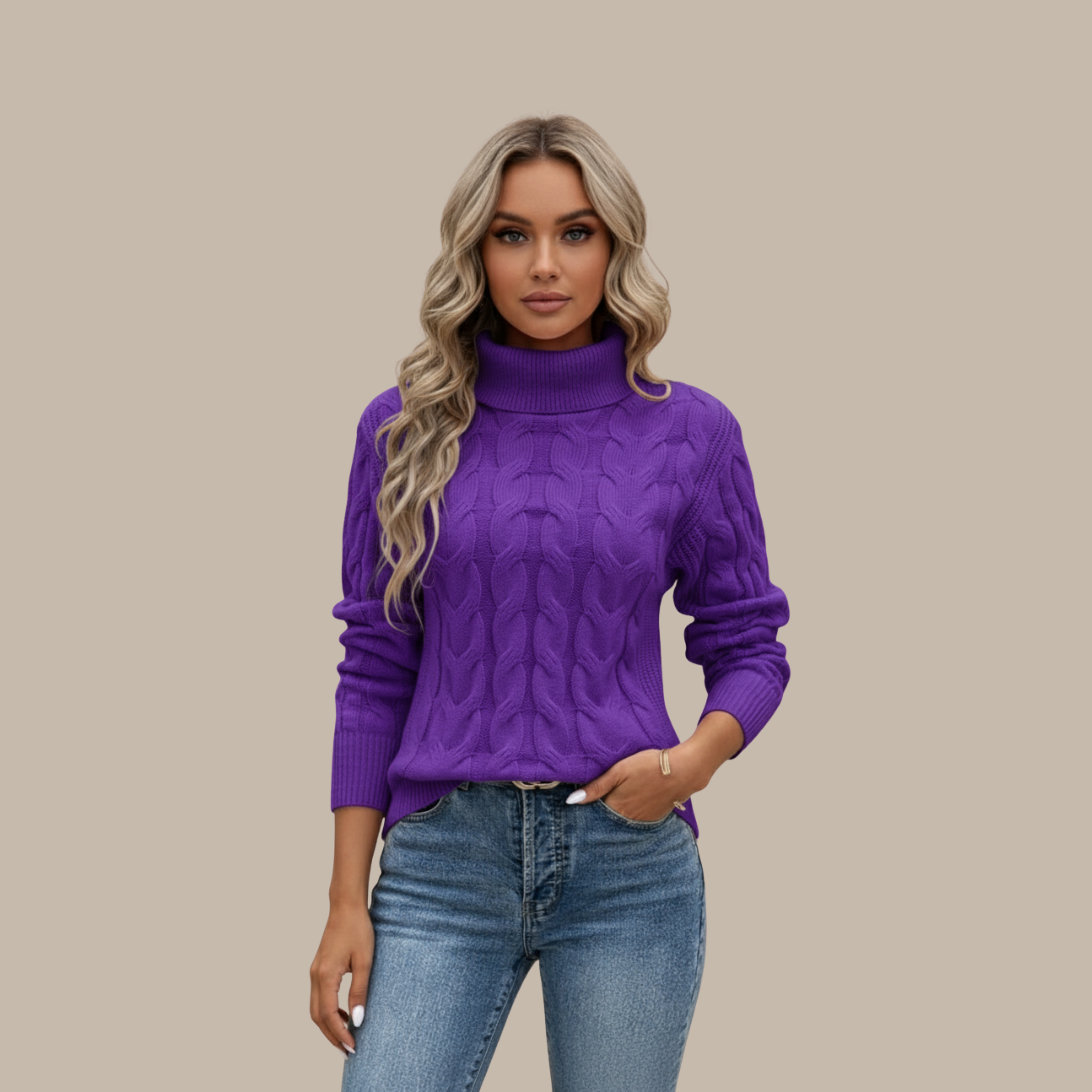 Elisabeth | Rollkragen Baumwollpullover