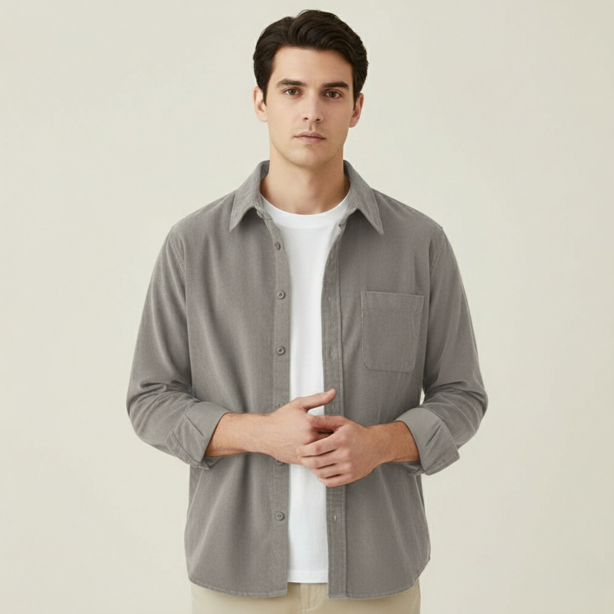 Matthias | Lässiges Langarmhemd aus Cord