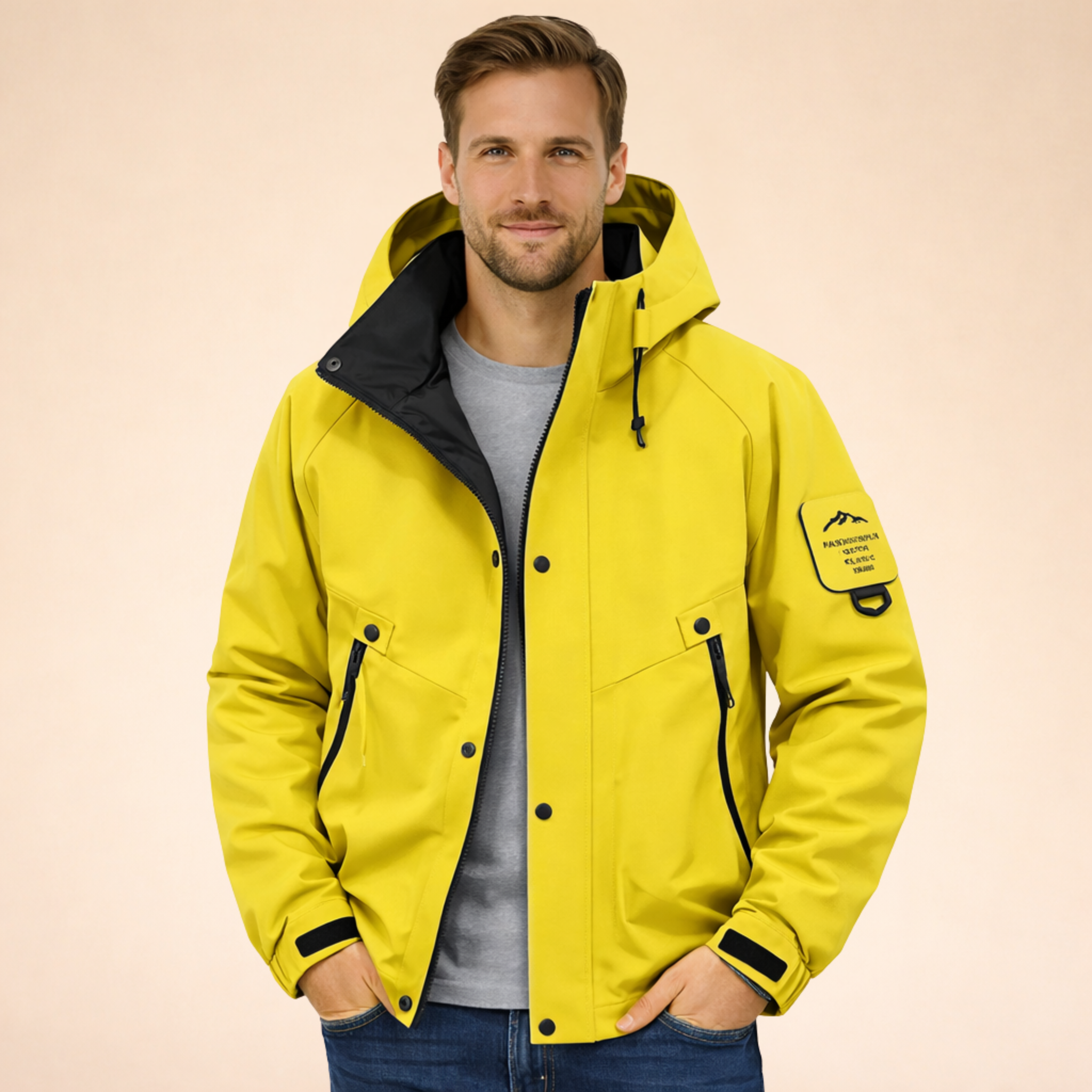 David | Stilvolle Unisex Skijacke mit Kapuze