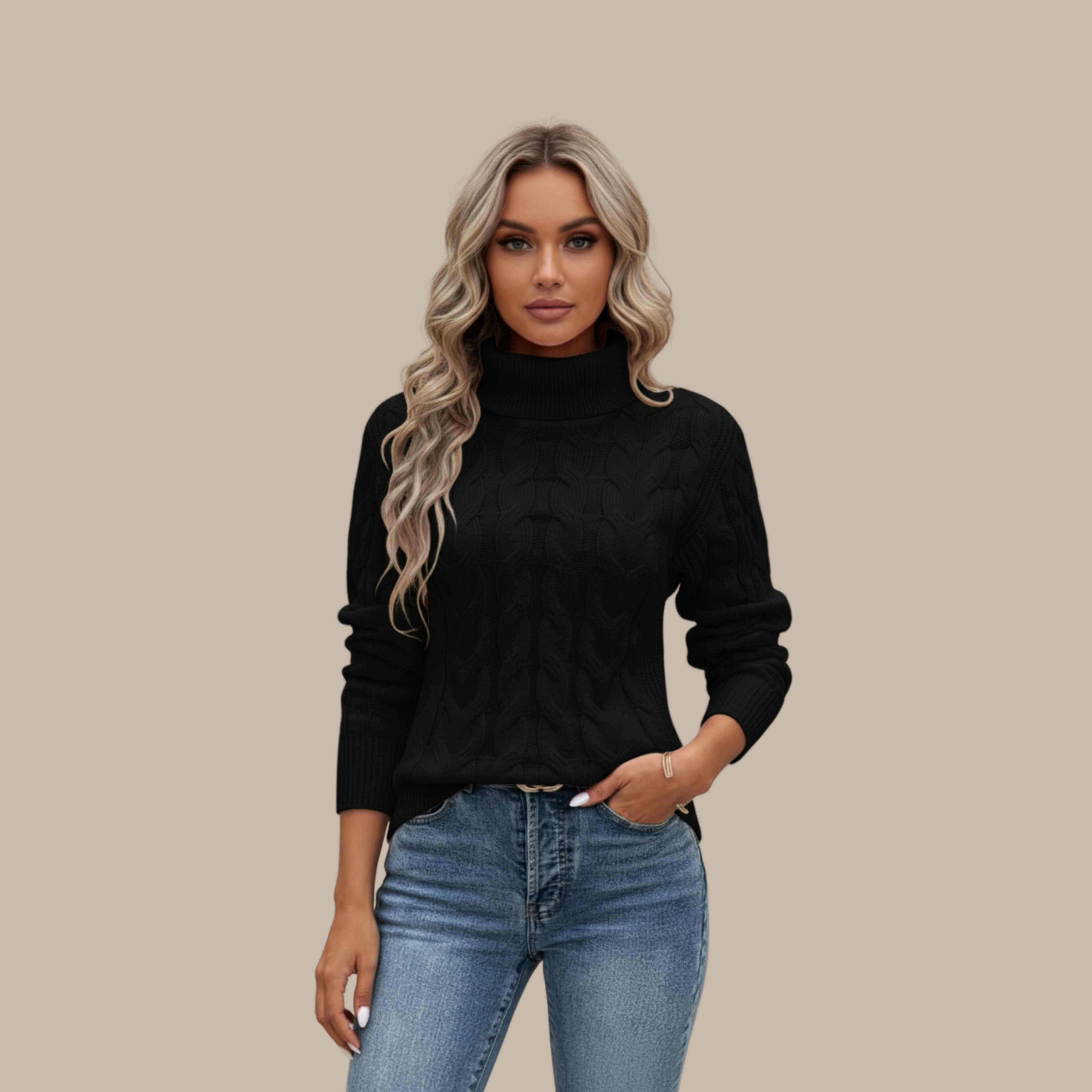 Elisabeth | Rollkragen Baumwollpullover