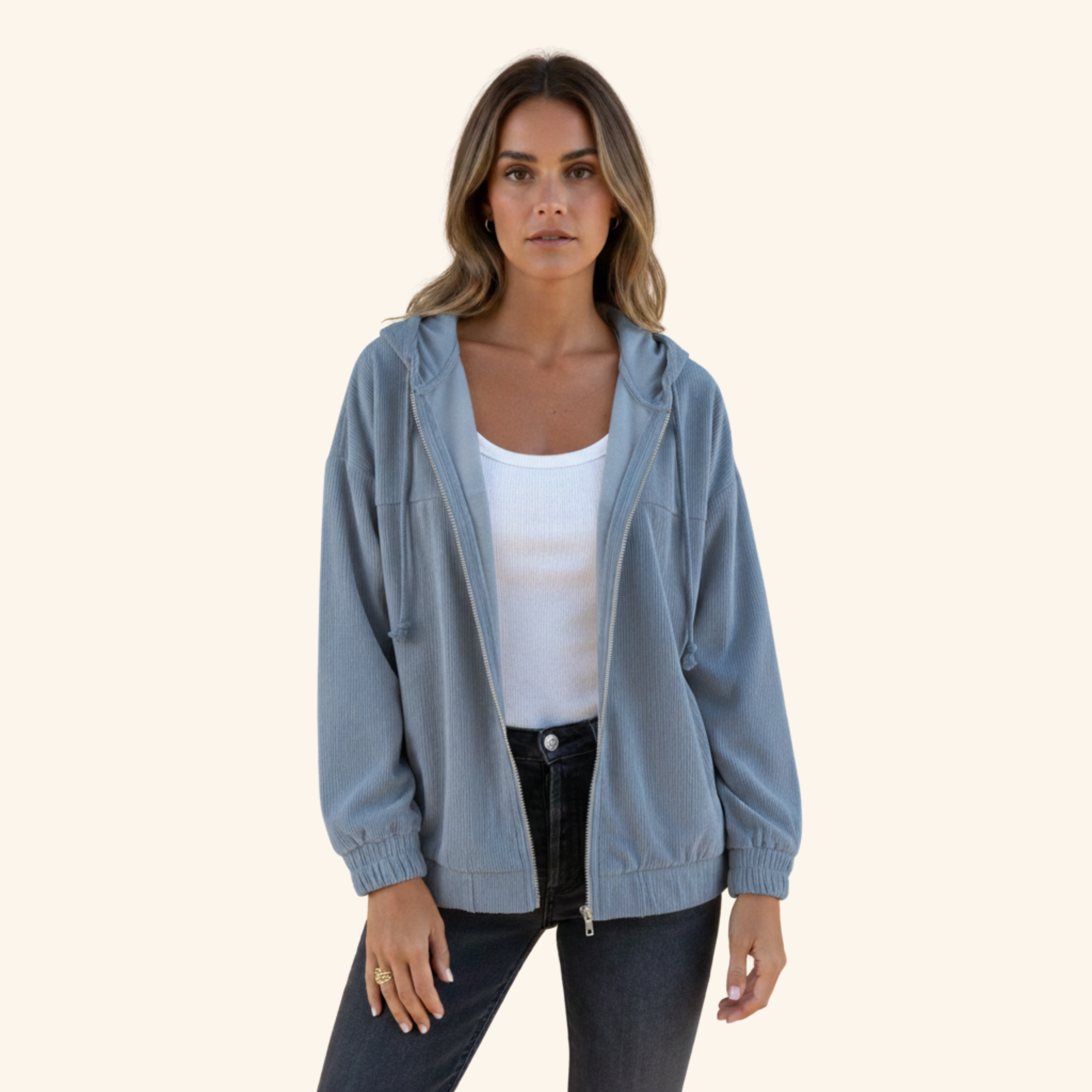 Lena | Lässige Langarm Strickjacke