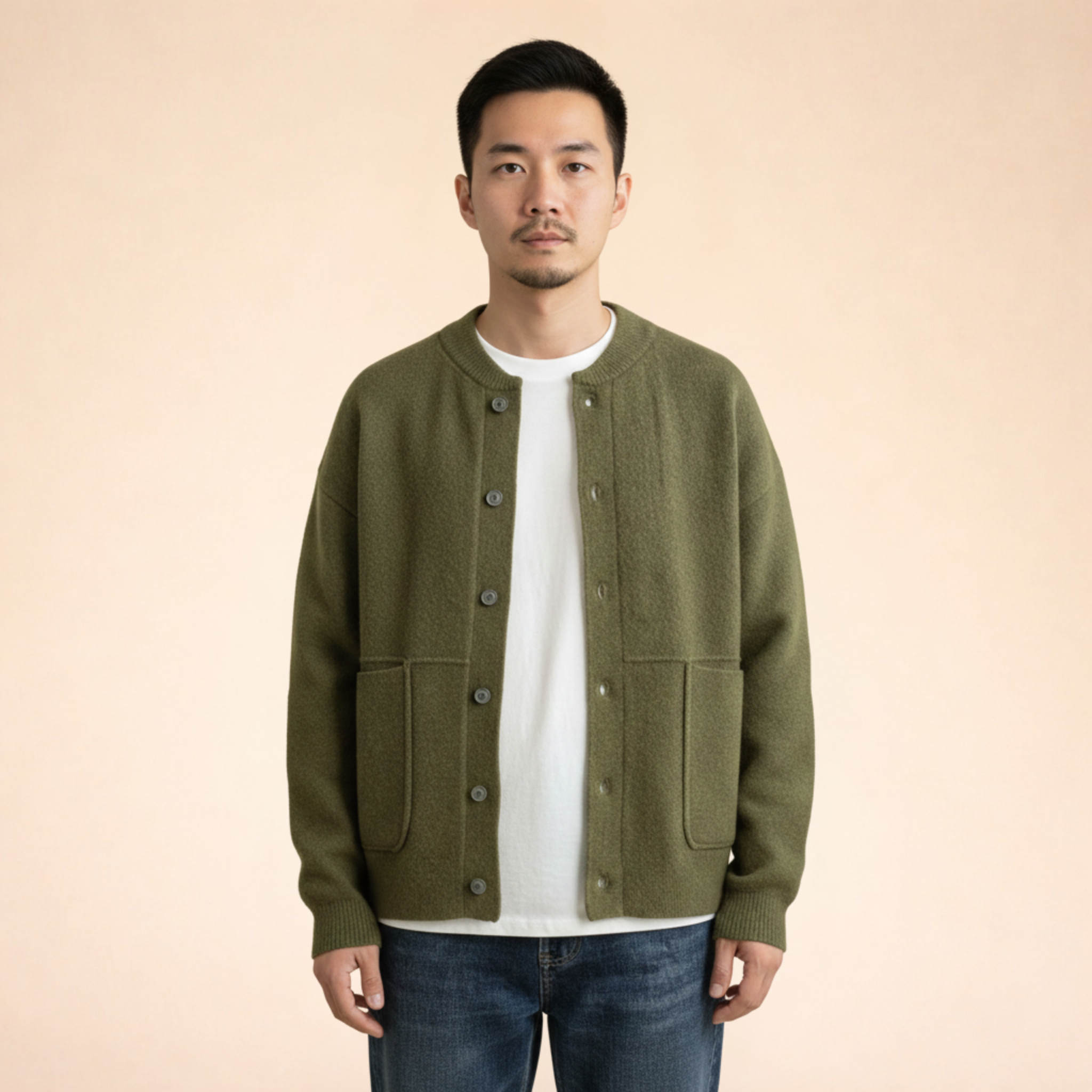 René | Modischer und trendiger Strickjacke