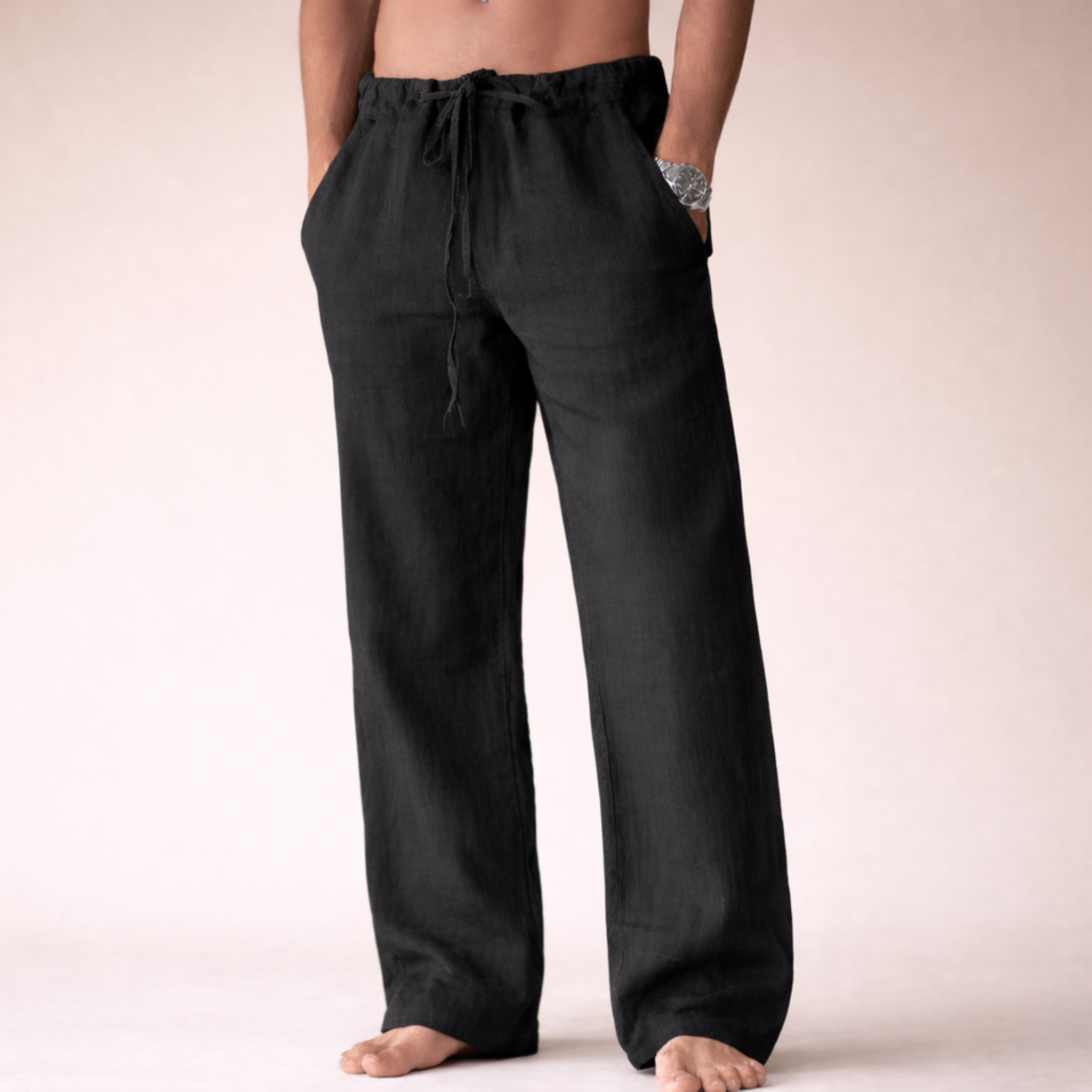 Alexander | Elegante Freizeit Leinenhose