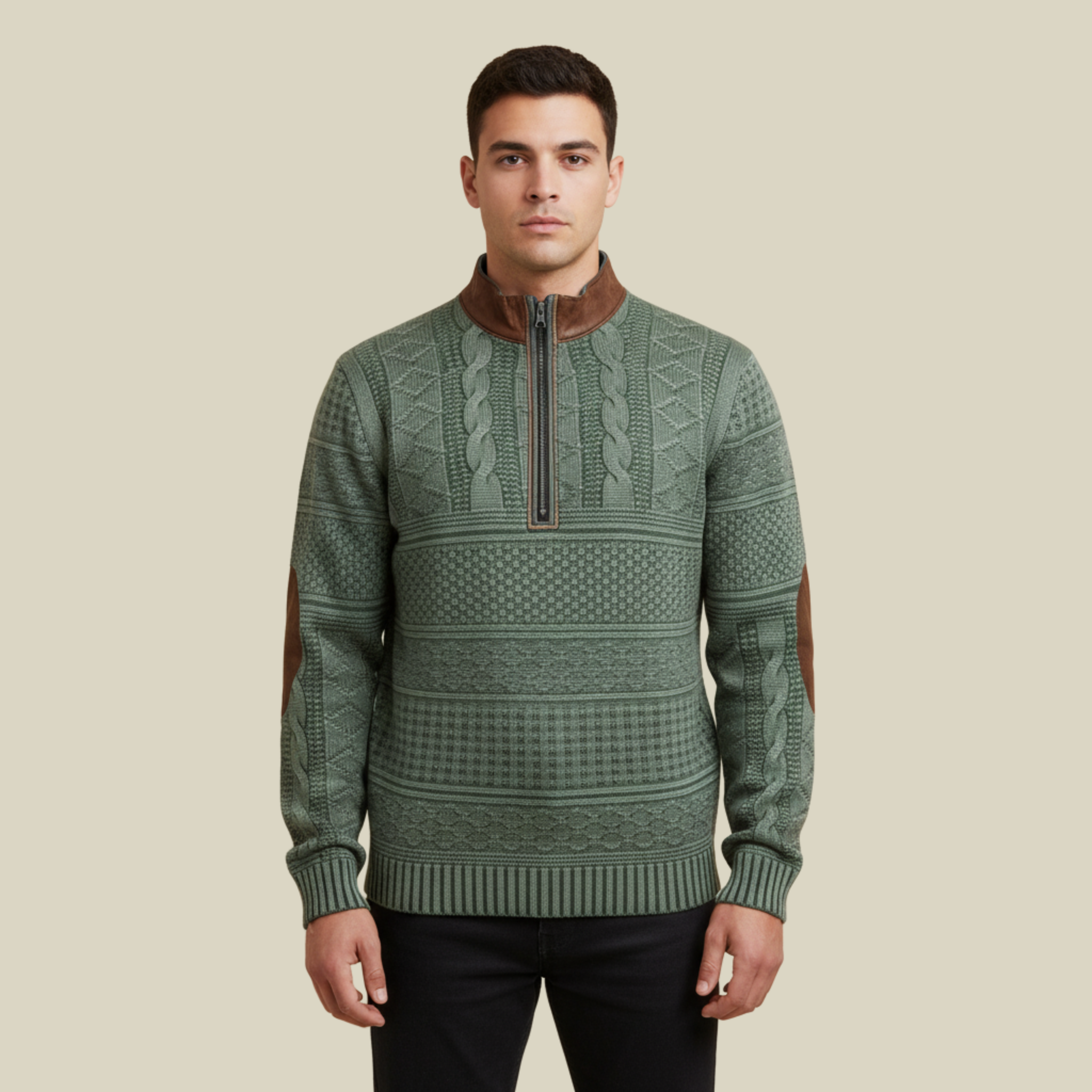 Florian | Stylischer und bequemer Sweater mit Reißverschluss
