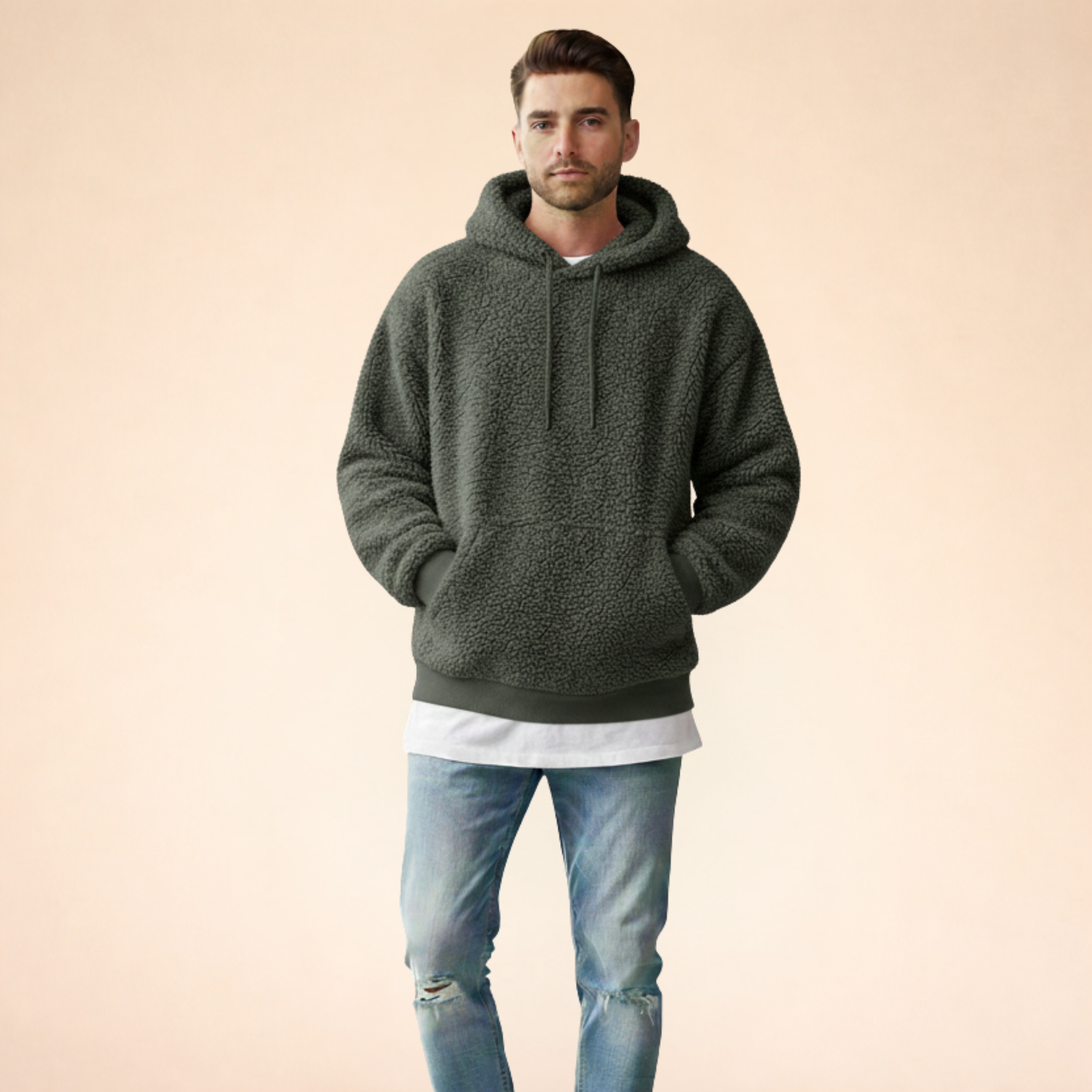 Benjamin | Flauschiger Teddy Hoodie