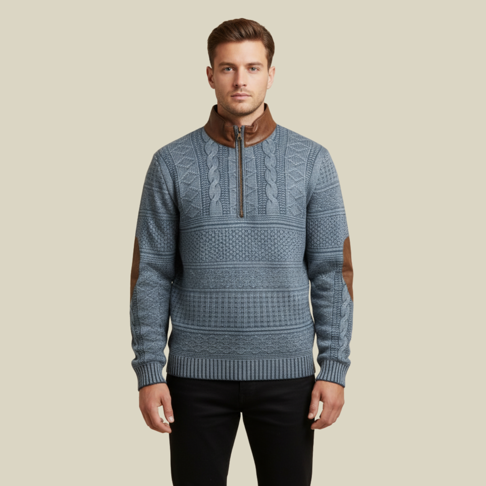 Florian | Stylischer und bequemer Sweater mit Reißverschluss