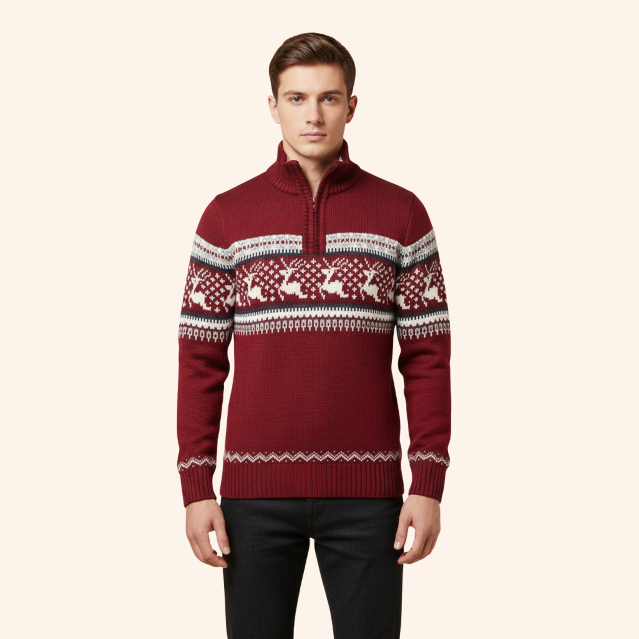 Frank | Weicher festlicher Winterpullover