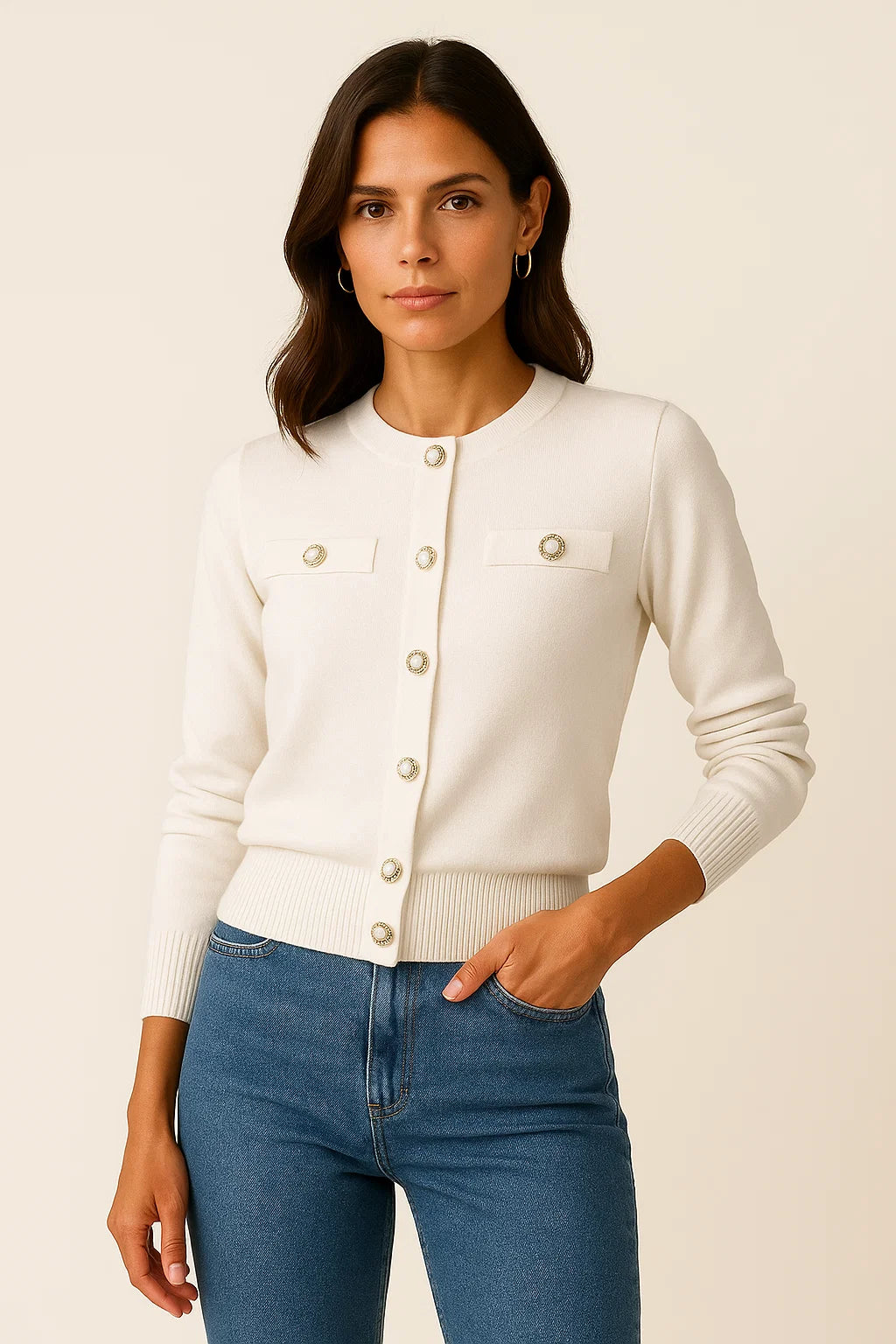 Daisy | Moderner Langarm-Cardigan 0