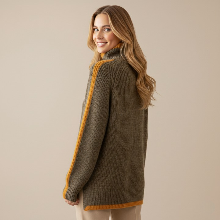 Sandra | Bequemer Übergroß Wollpullover