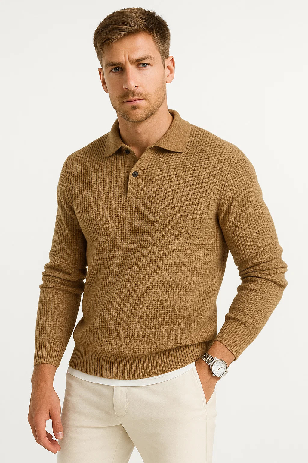 Moritz | Bequemer und leichter Polo-Pullover