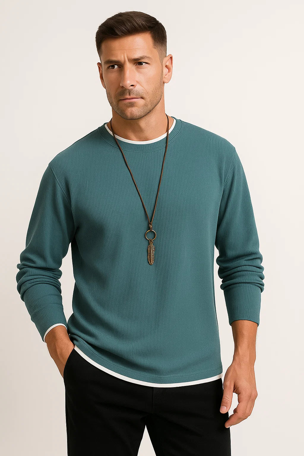 Elias | Elegantes  langen Ärmeln T-Shirt