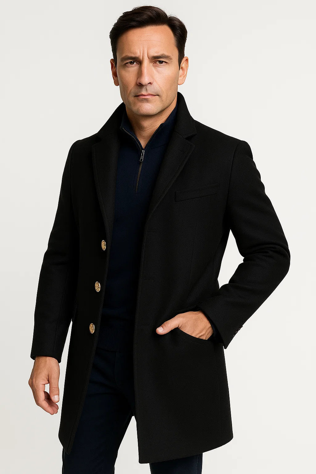 Felix | Eleganter mittellanger Trenchcoat