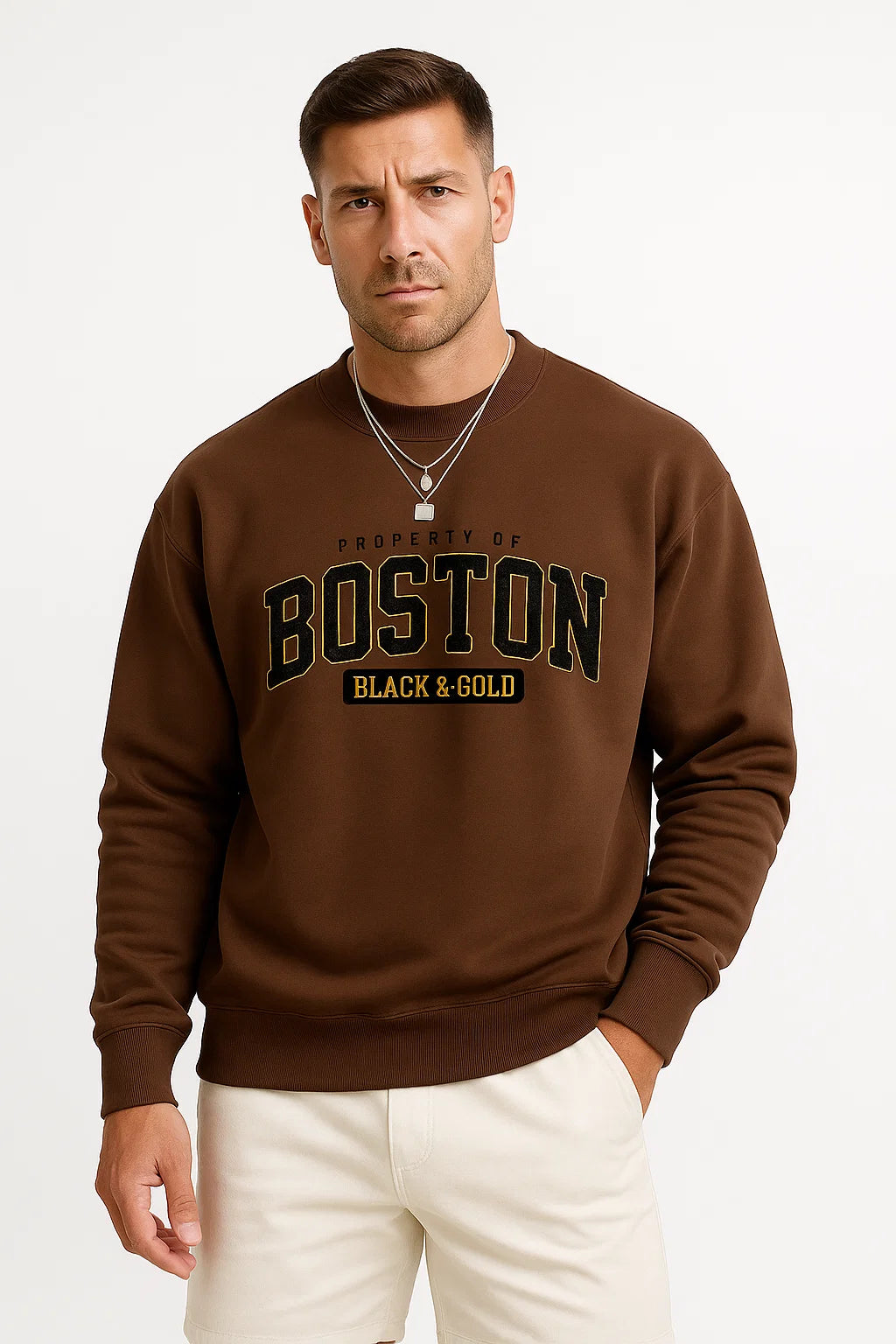 Dirk | Stilvolles Baumwollmischung Sweatshirt