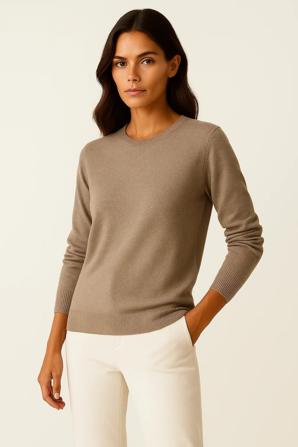 Diana | Bequemer Rundhalsausschnitt Pullover