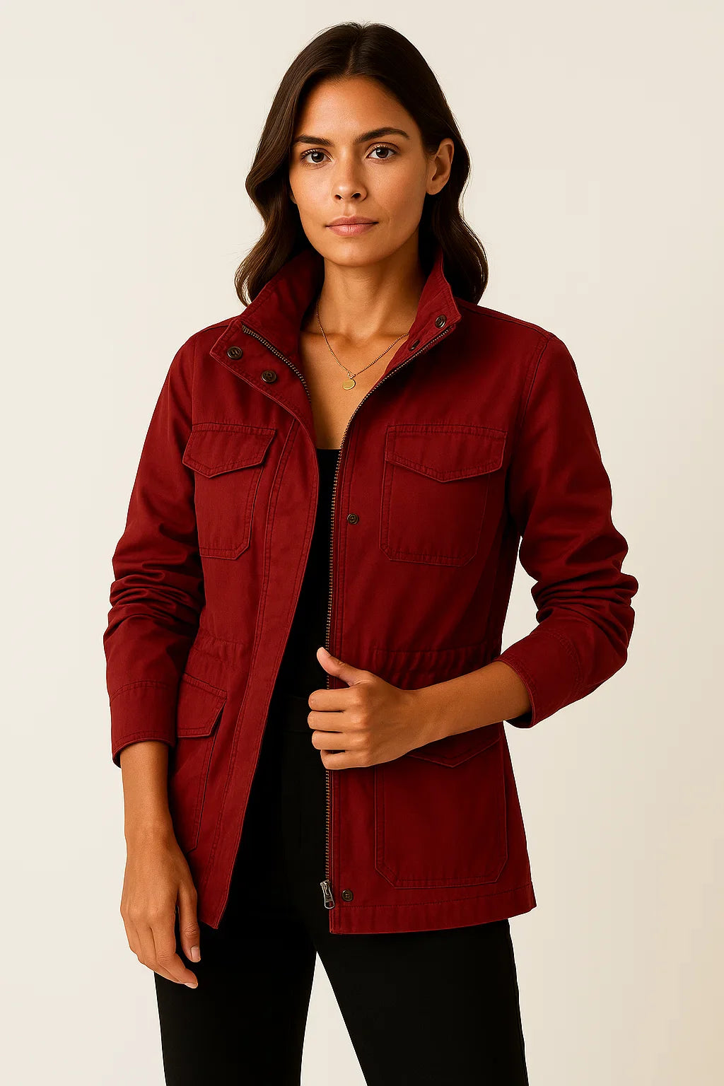 Susanne | Stilvolle Winterjacke mit mehreren Taschen