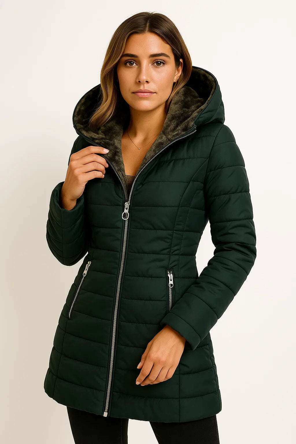 Womens Autumn Jacket Beige Lightweight Material Relaxed Fit 6