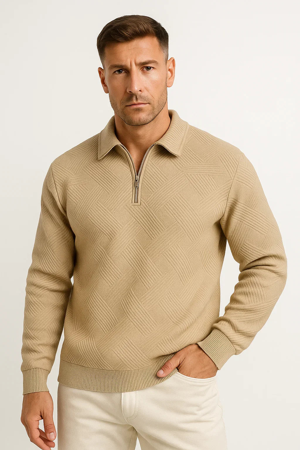 Ludolf | Stilvoller Pullover mit Reißverschluss